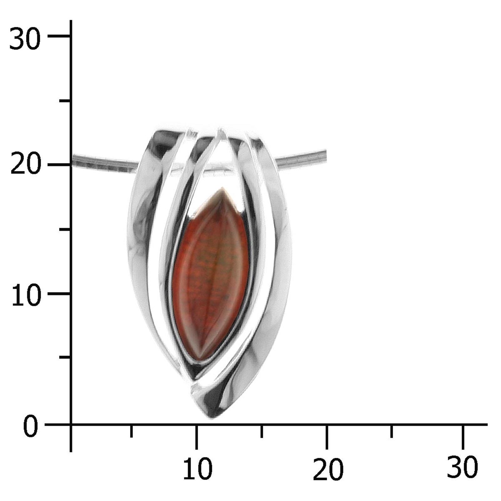 OSTSEE-SCHMUCK Kette mit Anhänger »- Gleiter-Rana - Silber 925/000 - Bernstein«