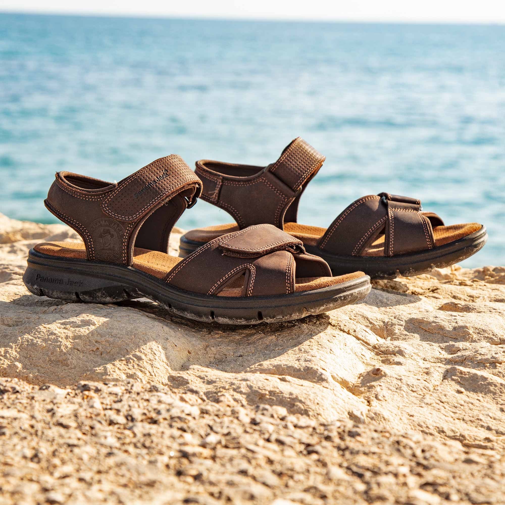 Panama Jack Sandale »Sanders«, Sommerschuh, Outdoorsandale, Urlaubschuh mit Klettverschlüssen