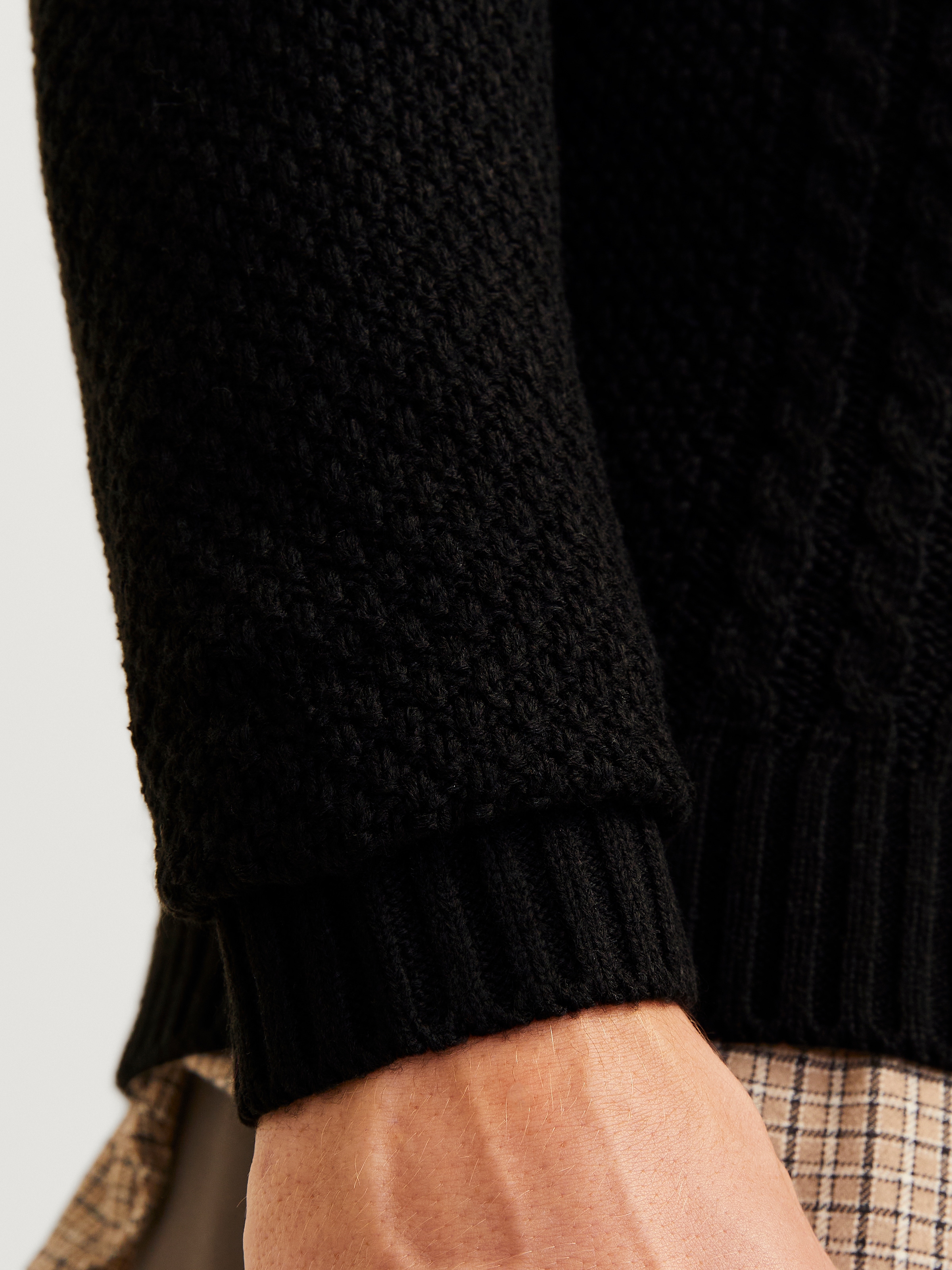 Jack & Jones Troyer »JJCRAIG KNIT HALF ZIP«, mit Zopfmuster
