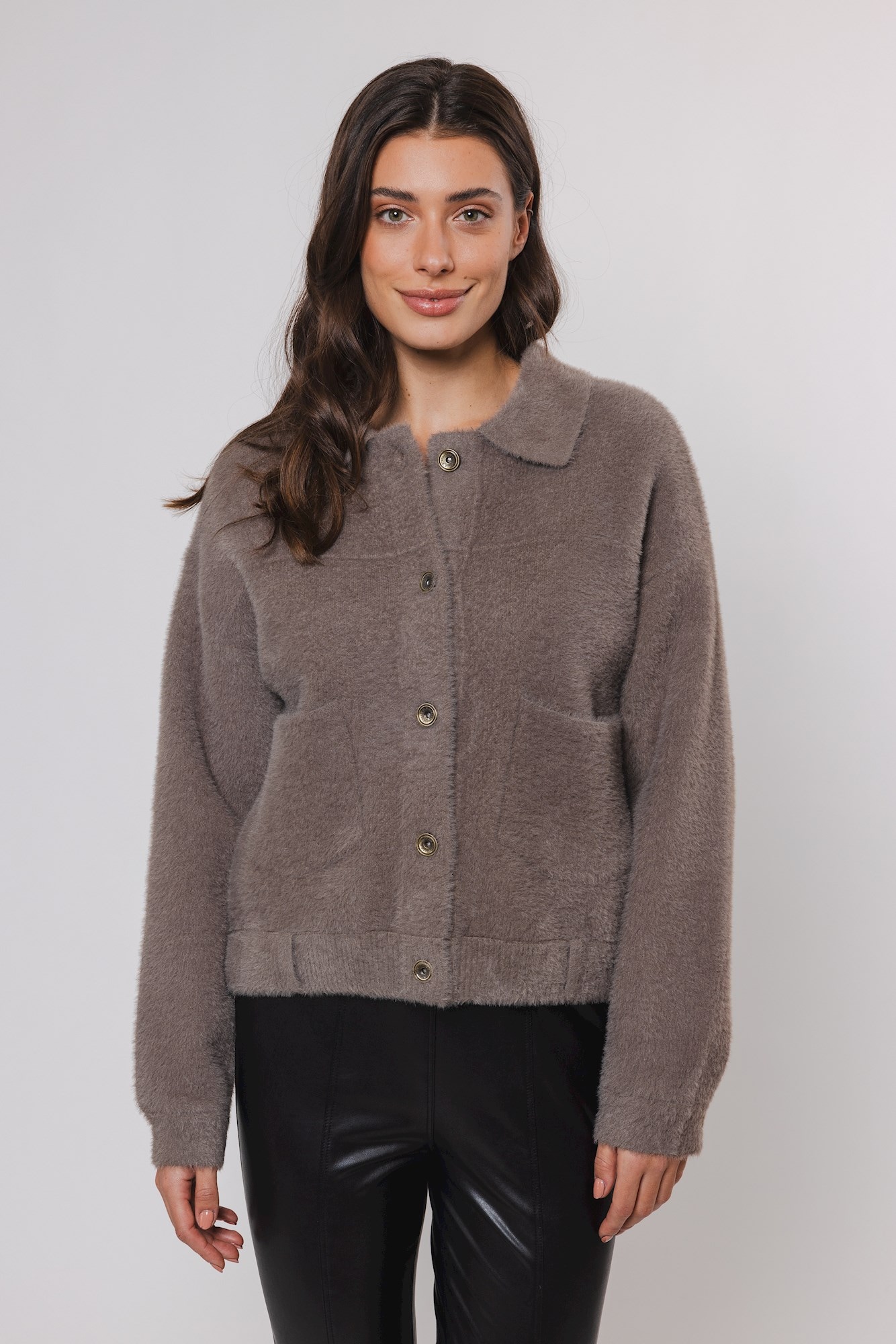 Rino & Pelle Strickjacke "BUBBLY" mit flauschiger Optik günstig online kaufen