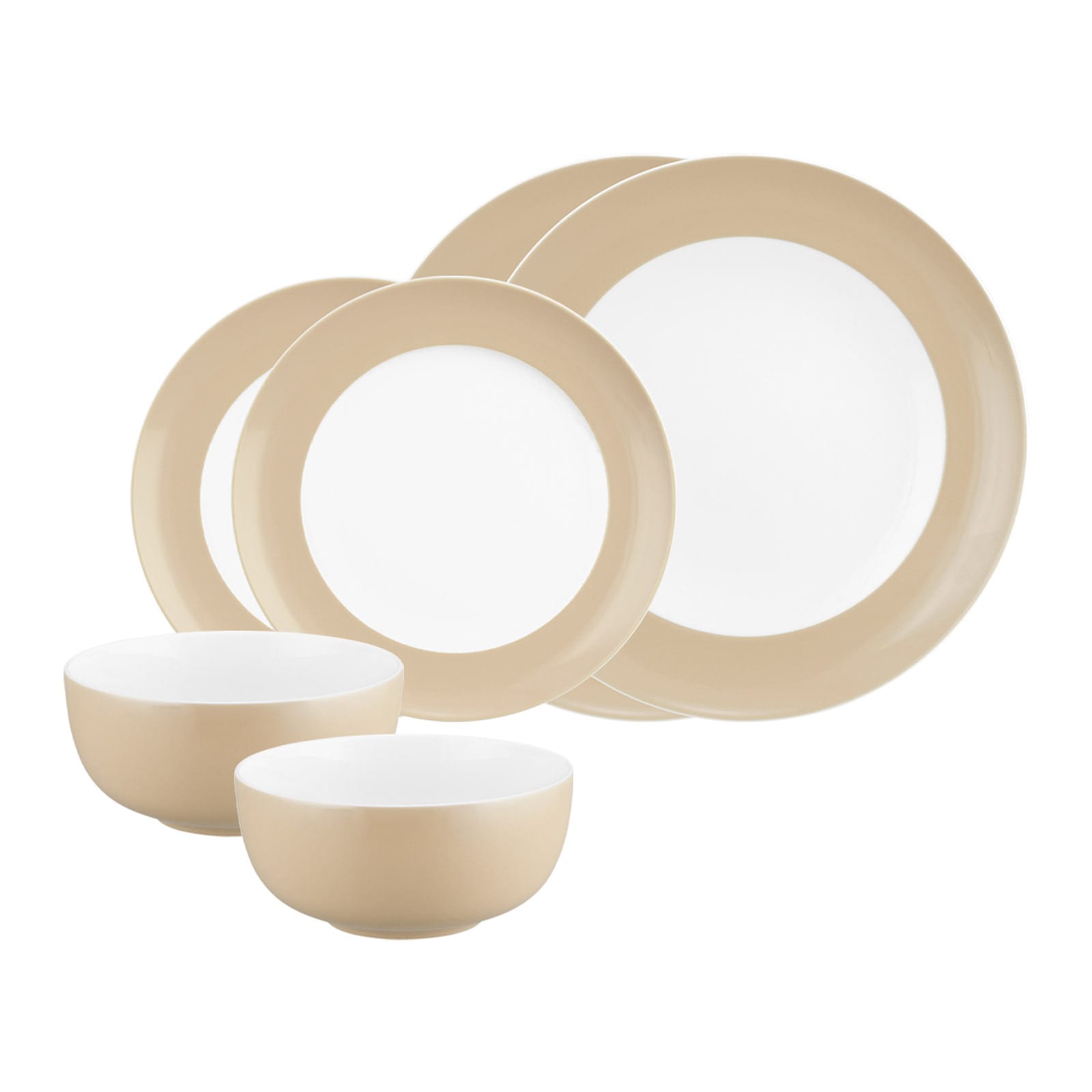 Seltmann Weiden Geschirr-Set "Basic-Set Liberty Pure Colors 6er Set" Spülmaschinenfest, Mikrowellensicher, Ofenfest