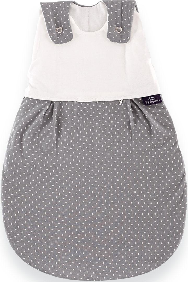 Träumeland Babyschlafsack "Außenschlafsack Pünktchen grau" günstig online kaufen