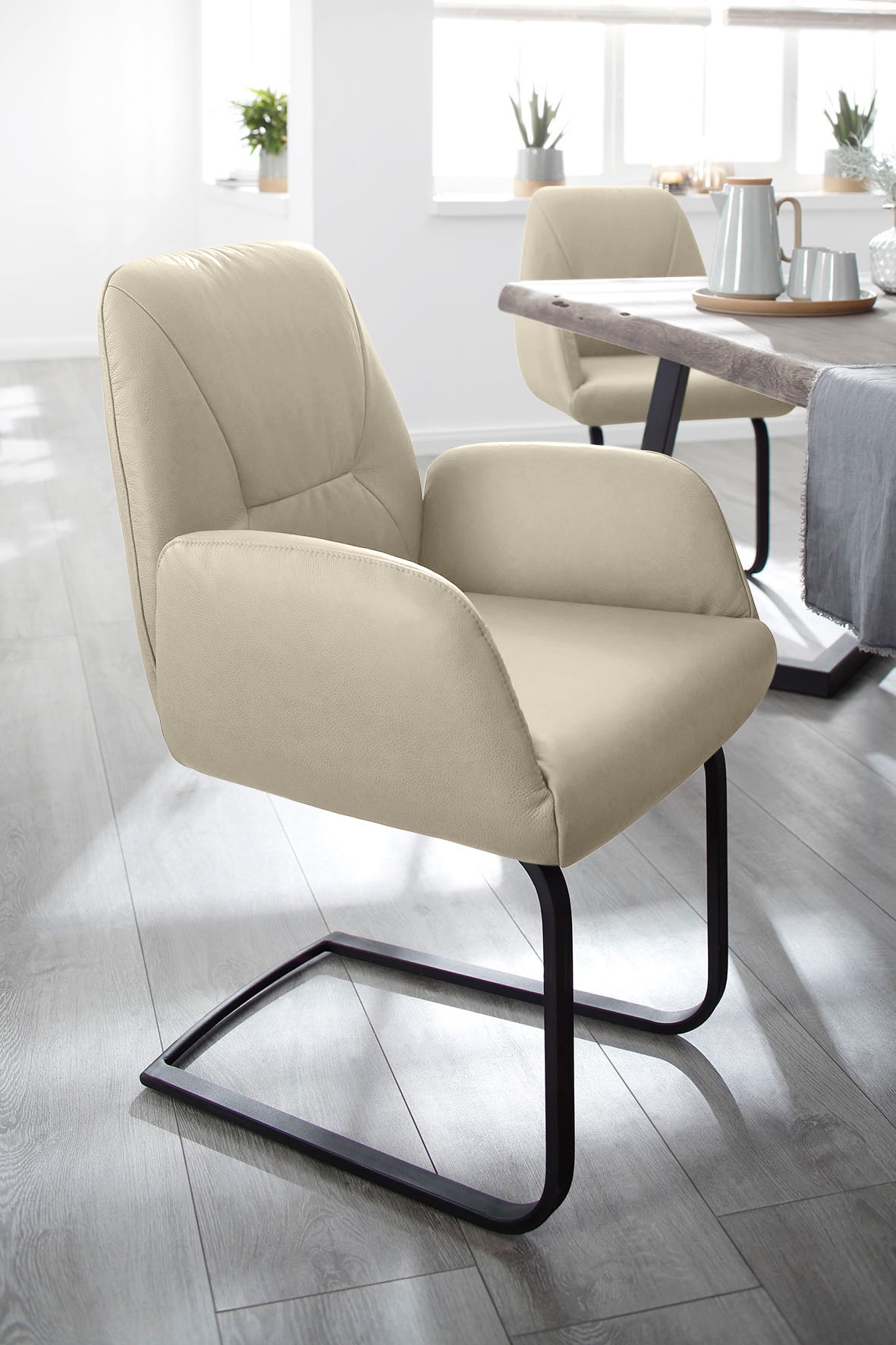 Thumbnail - W.SCHILLIG Freischwinger "ole" (Set) 4 Stk.2er- oder 4er-Set, Gestell in Schwarz pulverbeschichtet