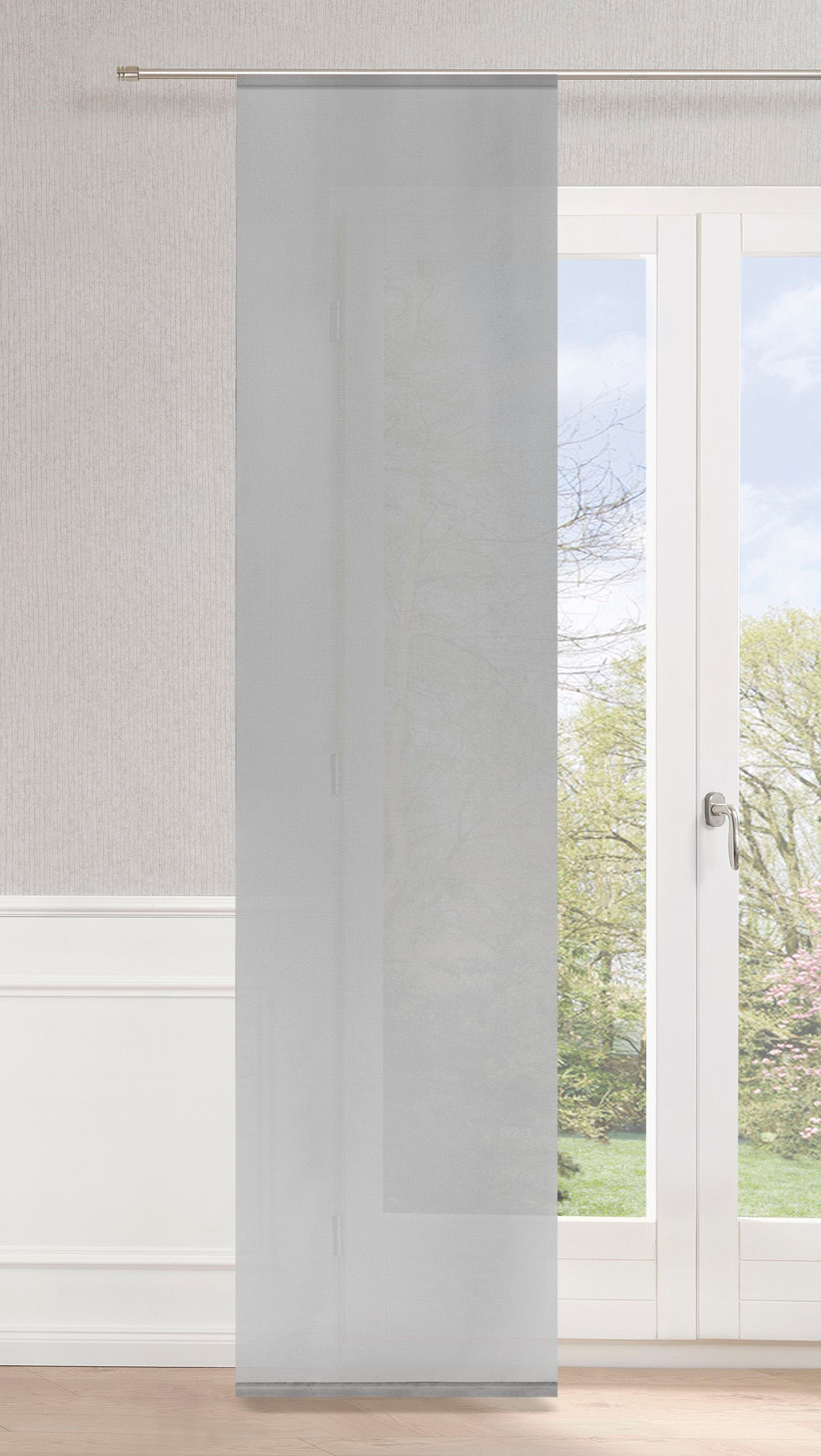 Neutex for you Schiebegardine "Galena Uni" Klettband 1 Stk. tlg. inkl. Befe günstig online kaufen