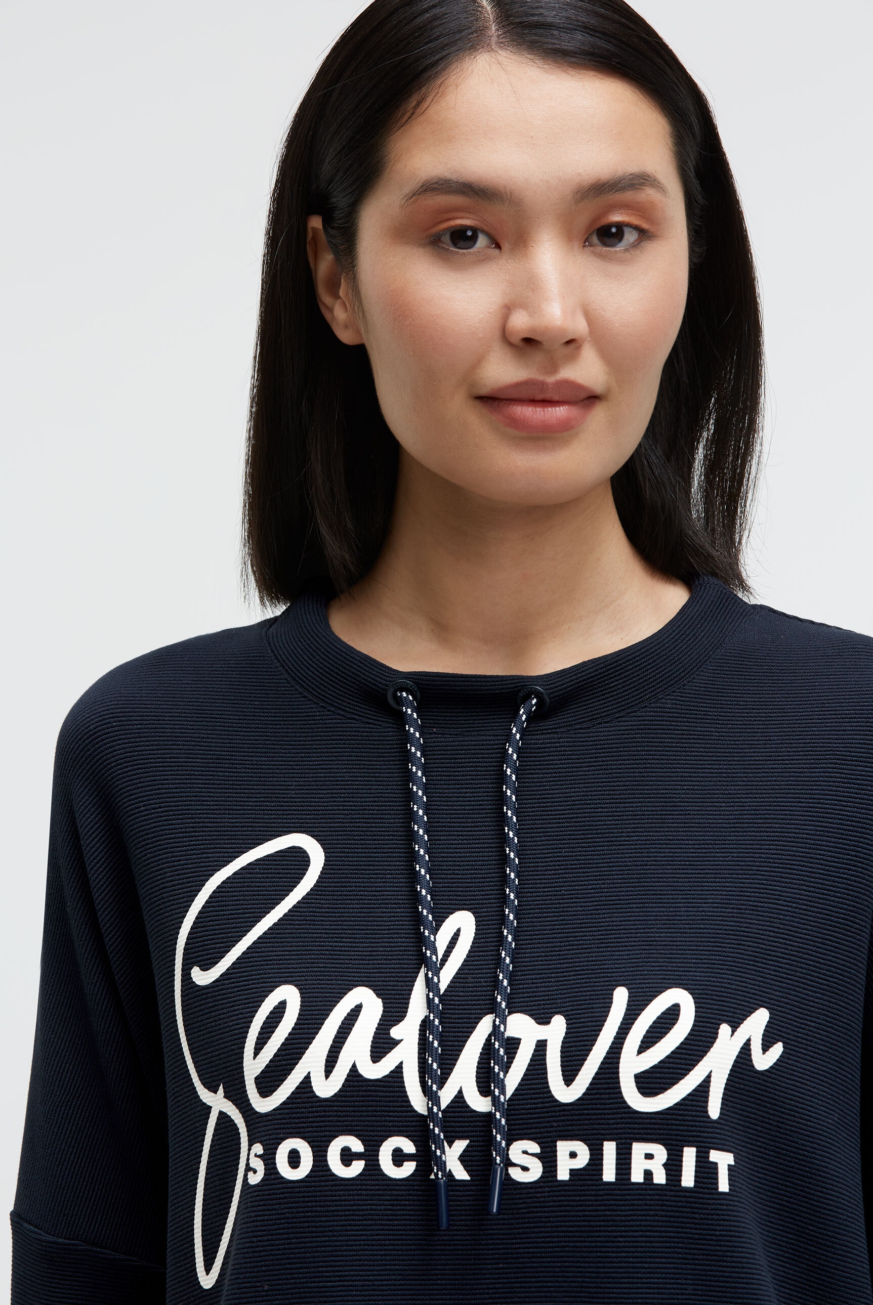 SOCCX Sweater , mit Gummizug im Saum
