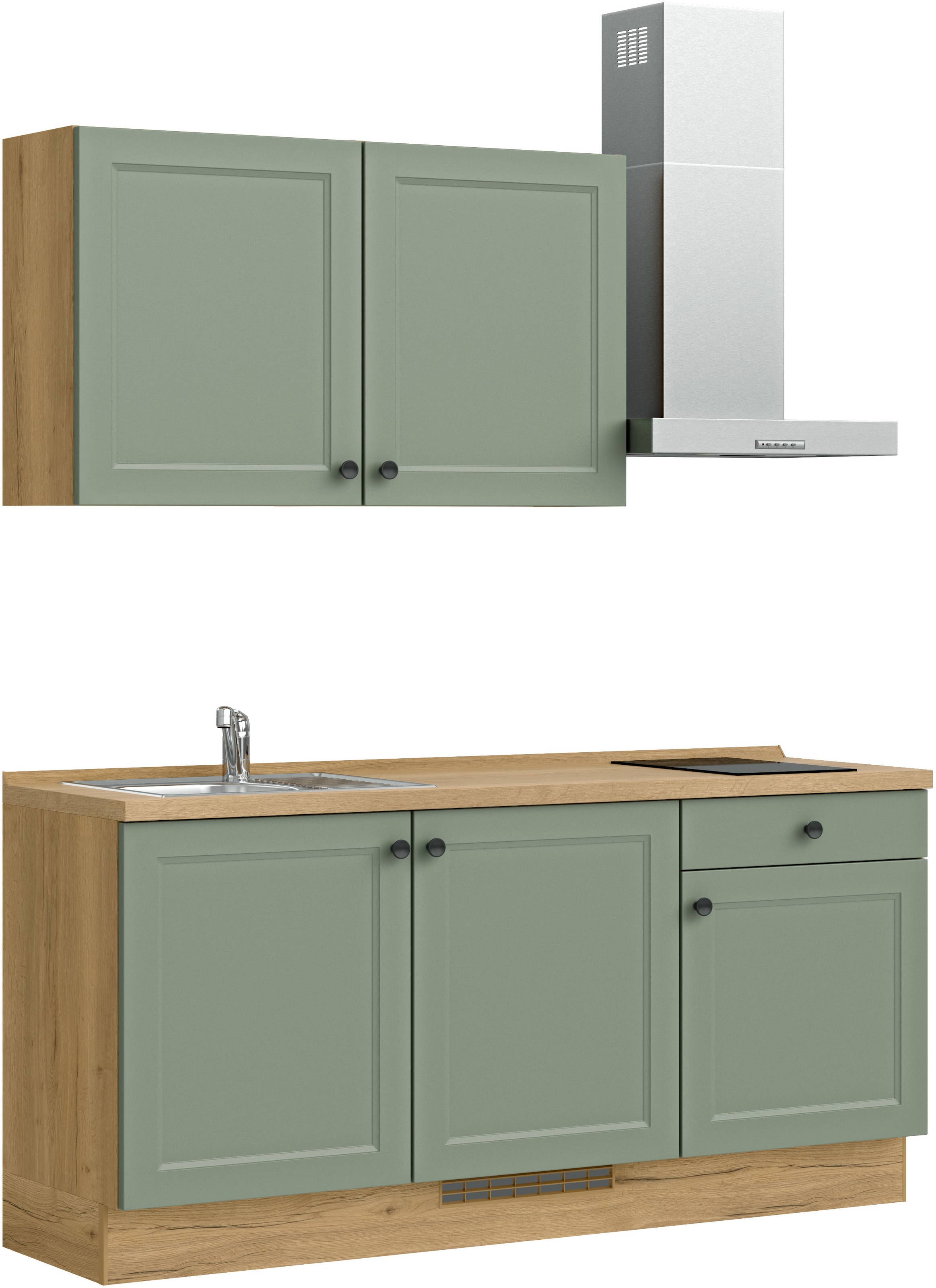 nobilia® Küchenzeile »"Cascada I"«, vormontiert, Ausrichtung wählbar, Breite 180 cm, wahlw. mit E-Geräten