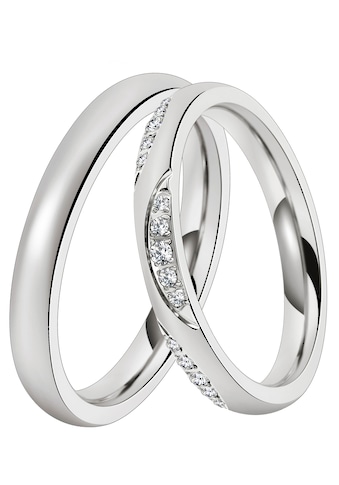 Trauring »Schmuck Geschenk Edelstahl Trauring Ehering Partnerring LIEBE«