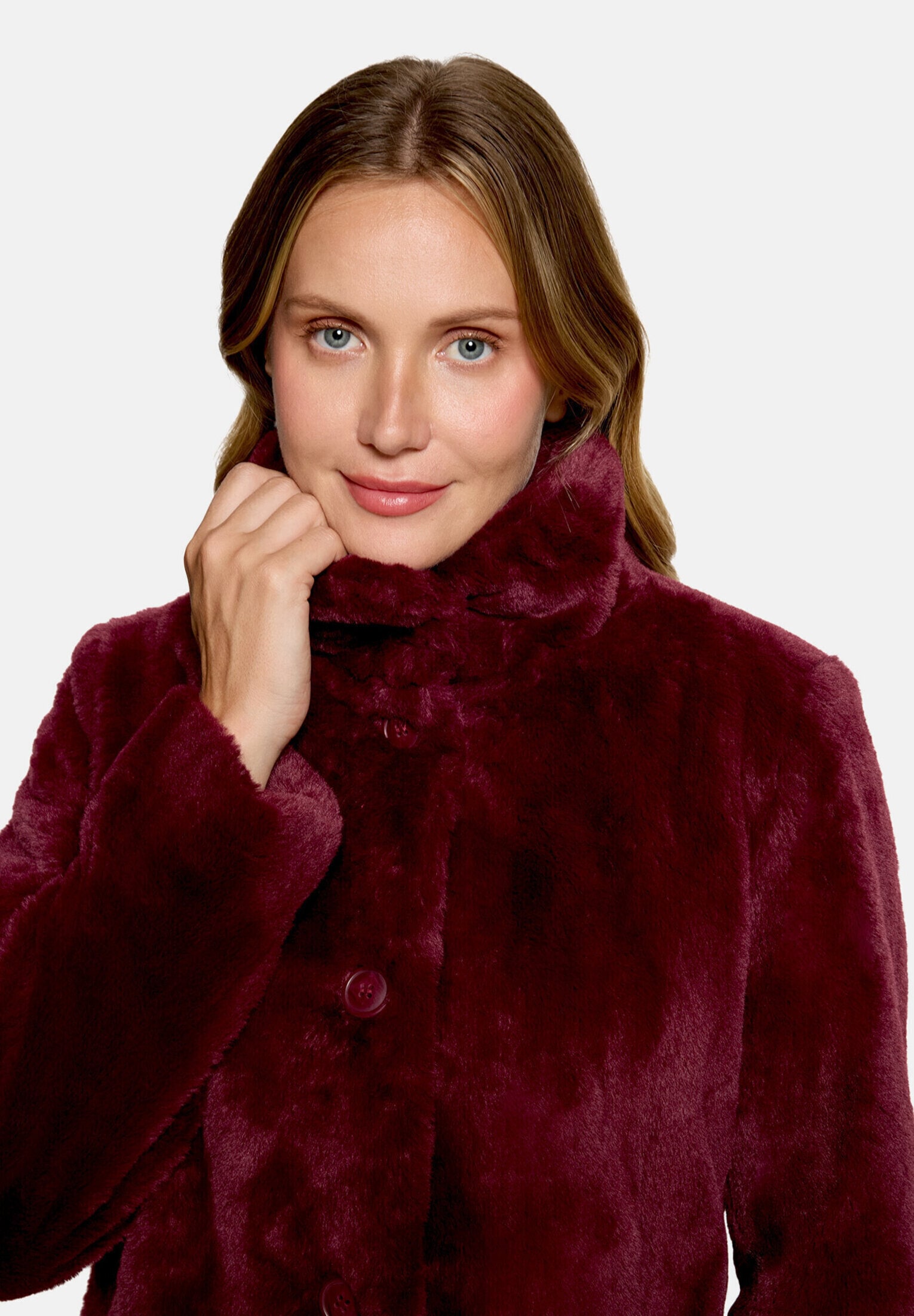 Betty&Co Outdoorjacke »Damen mit Kunstfellkragen«