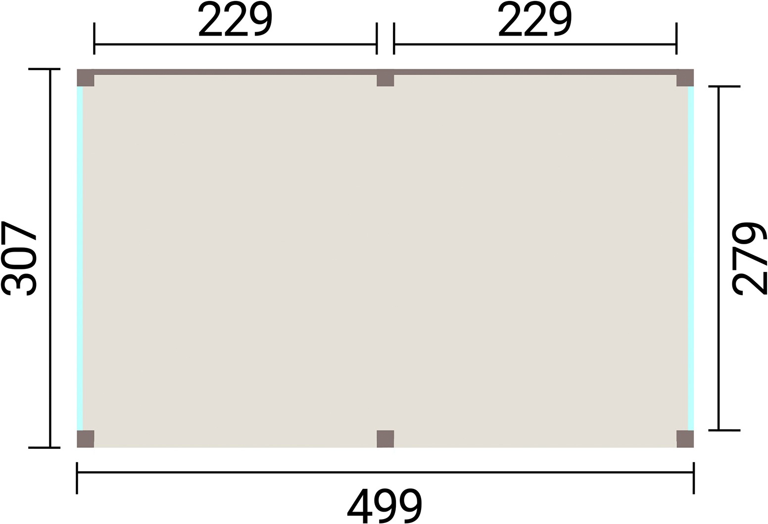 weka Holzpavillon »Lumley Lauben-Set Gr. 3.1« BxTxH: 307x499x245 cm