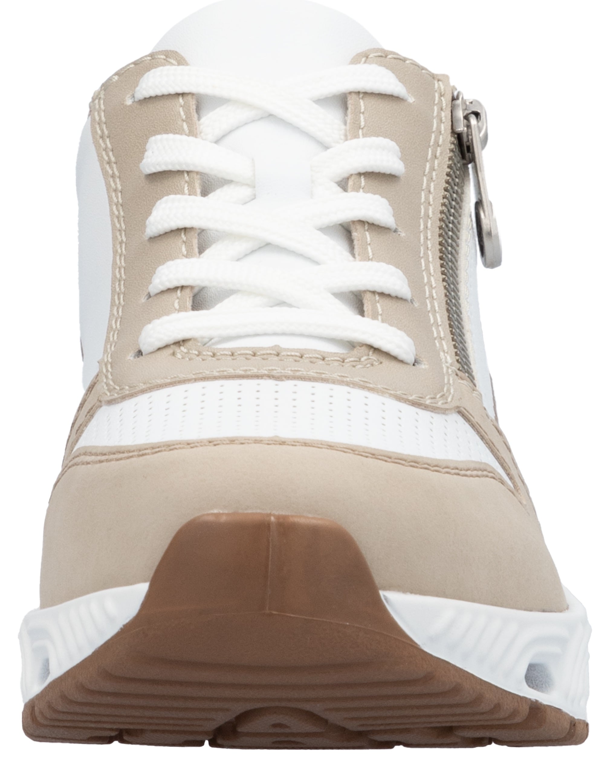 RIEKER Sport Keilsneaker, Schnürschuh, Halbschuh, Freizeitsneaker mit Reißverschluss