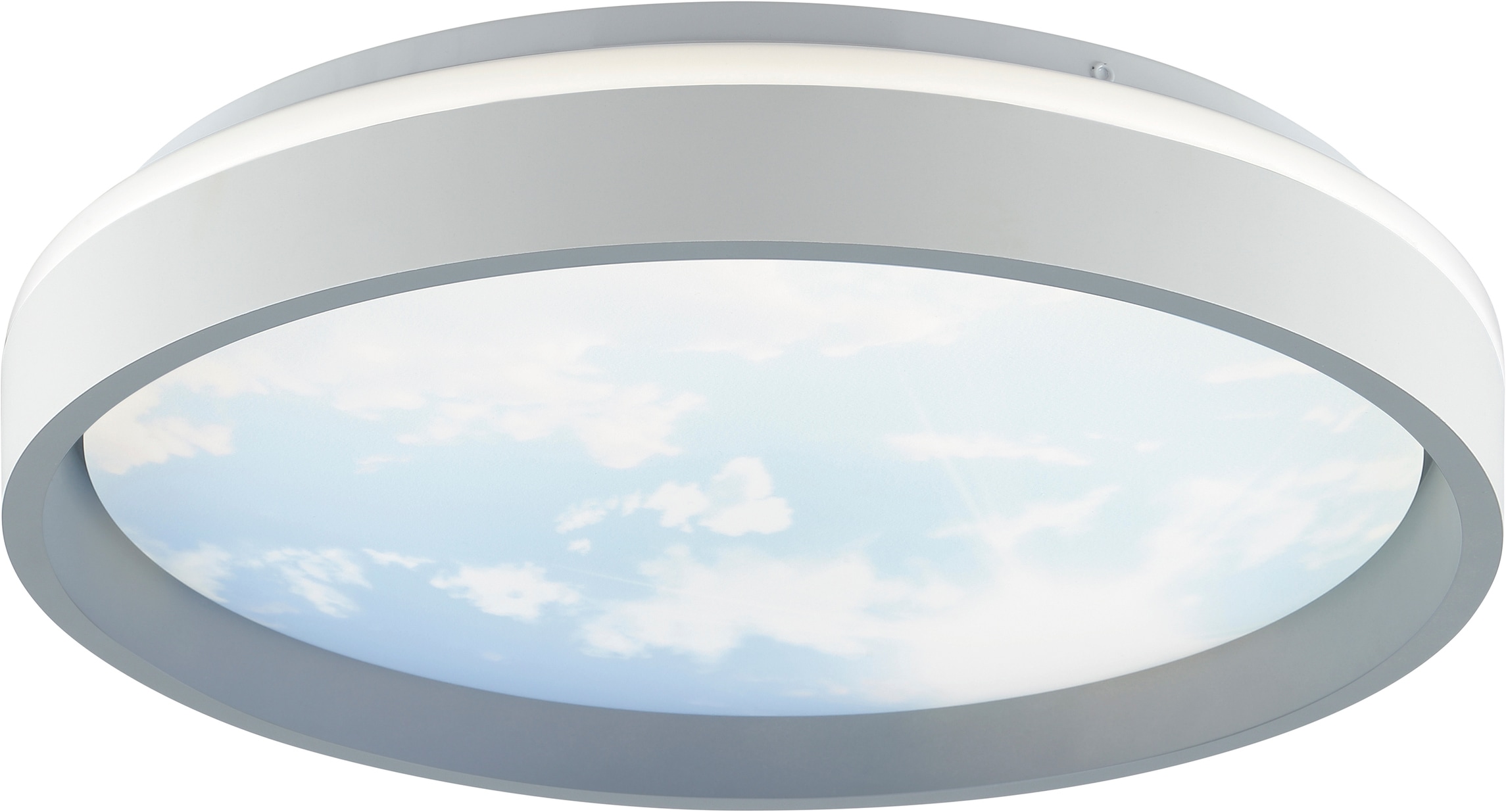 Brilliant LED Deckenleuchte »Sky-Dream« LED-Modul 1 Stk. warmweiß - kaltweiß Himmel Optik mit Wolkenmotiv, CCT 1800-6500 K, dimmbar