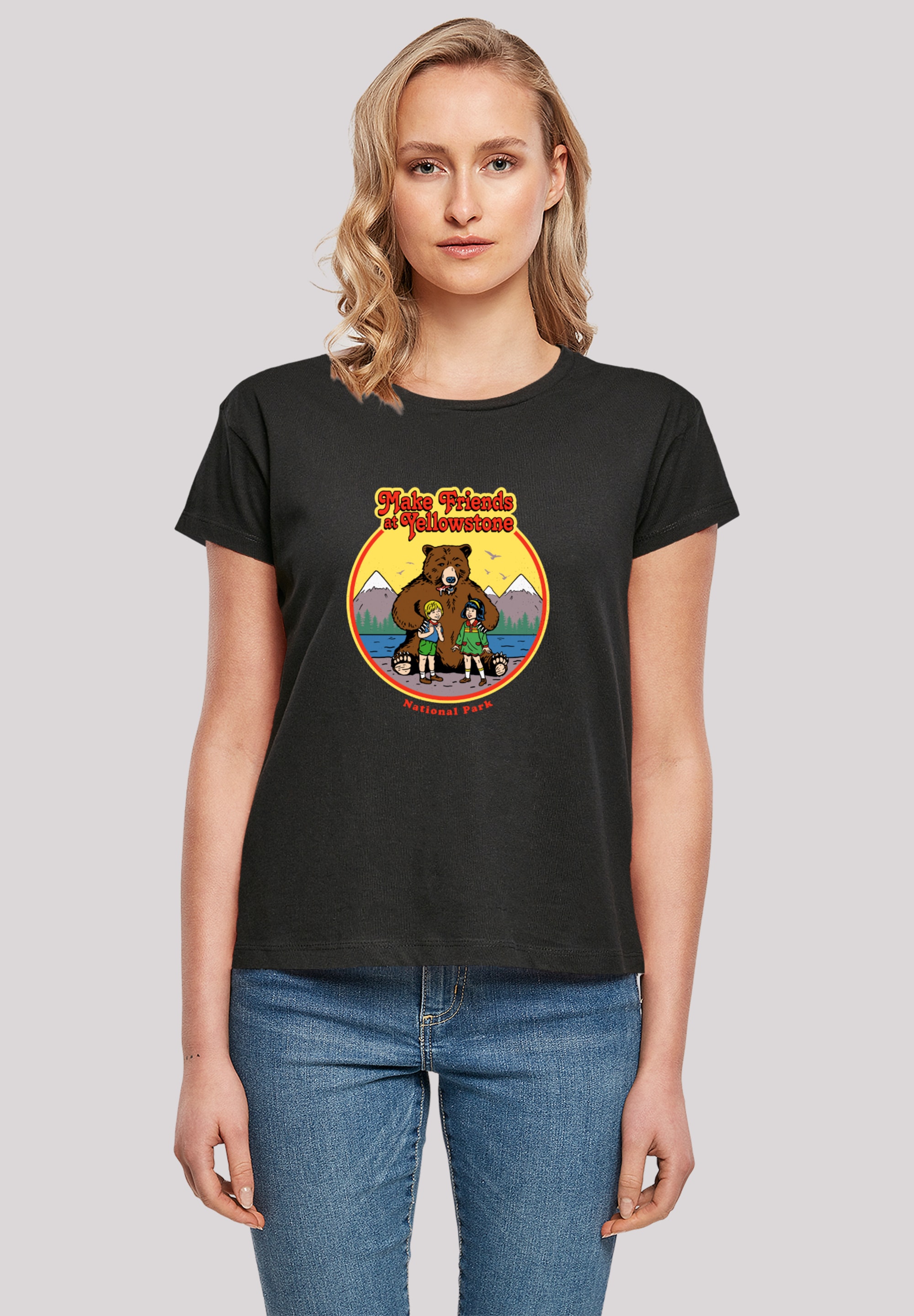F4NT4STIC T-Shirt "US National Parks Make Friends At Yellowstone", Premium günstig online kaufen