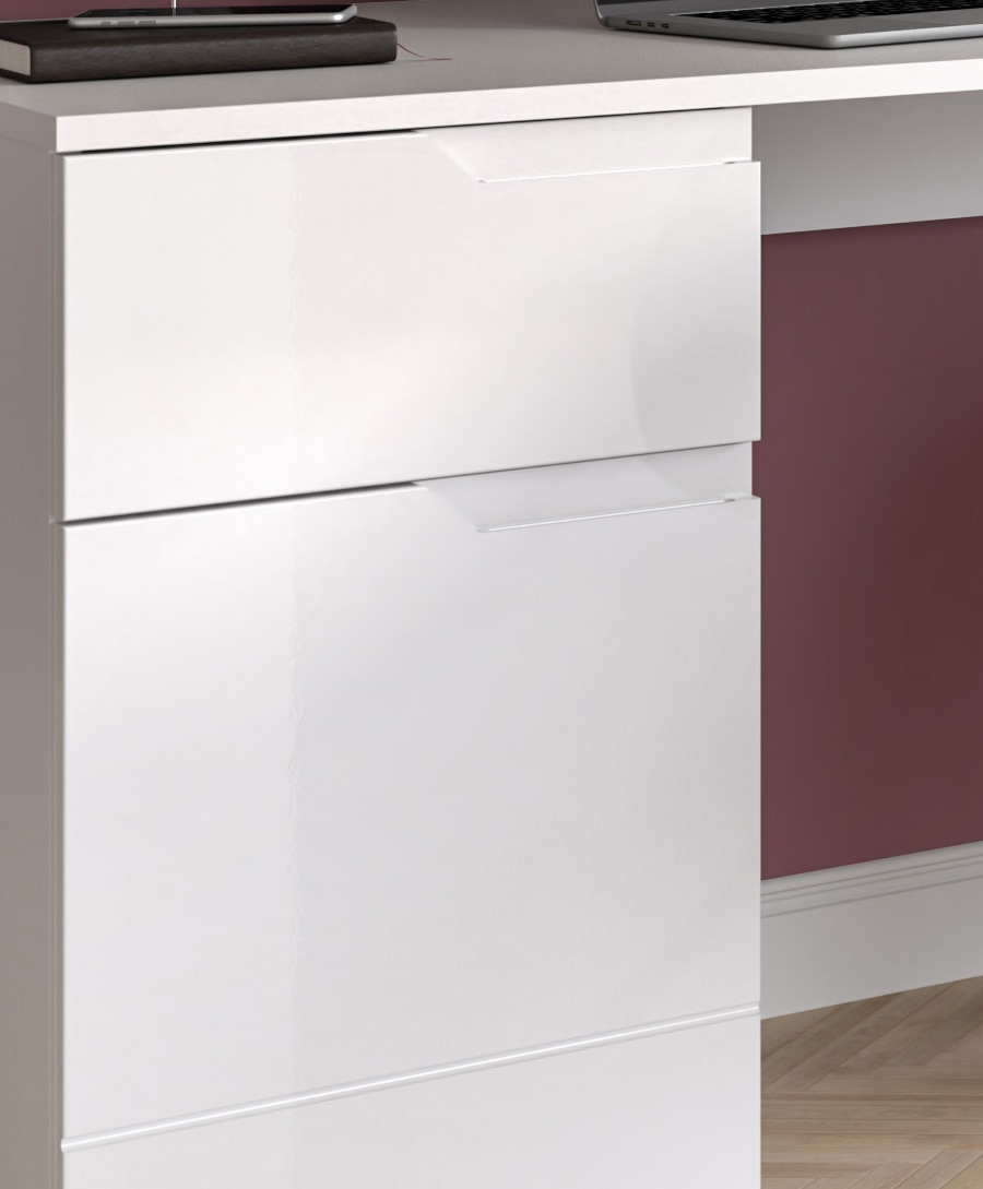 INOSIGN Schreibtisch »CAPRI, 1 Schubkasten & 1Tür inkl. eingefasster Griffmulde«, Computertisch, Home-Office-Tisch, Bürotisch, Office Desk