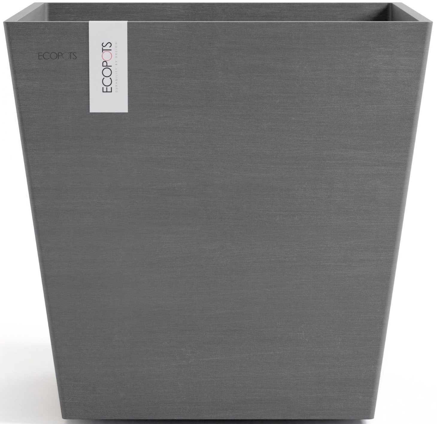ECOPOTS Blumentopf »Rotterdam 45 + Wassersystem Grau« für innen und außen: frostsicher, bruchsicher und lichtbeständig