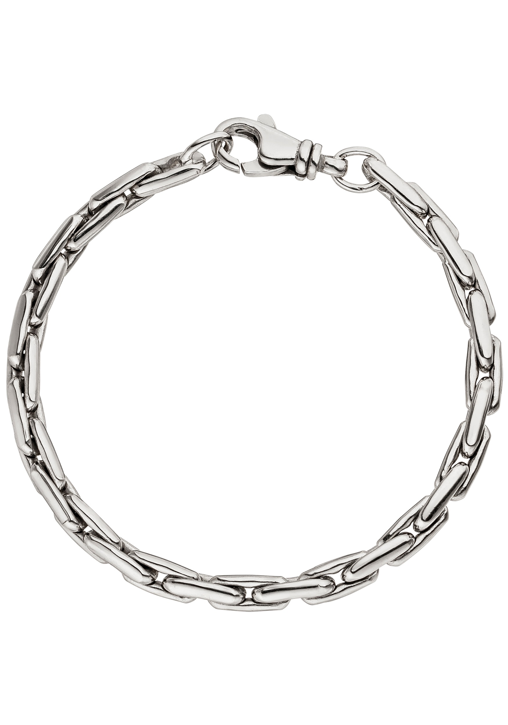 Silberarmband JOBO "Armband 4,6 mm", silber 925, Armbänder, Damen, 19cm, Silber 925 (Sterlingsilber), Silberarmband, 925 Silber rhodiniert 19 cm
