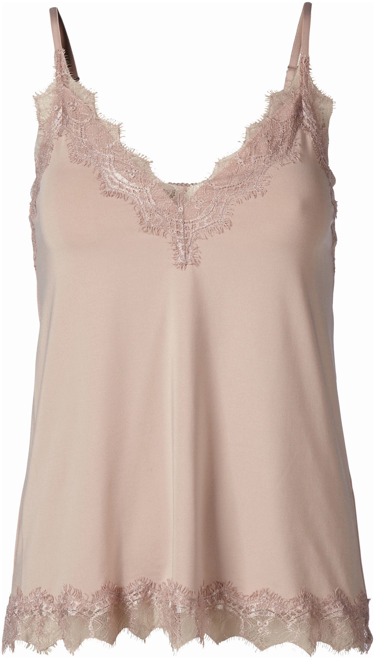 rosemunde Spaghettitop "Billie Strap Top" Vintage-Spitzenbesatz an Ausschni günstig online kaufen