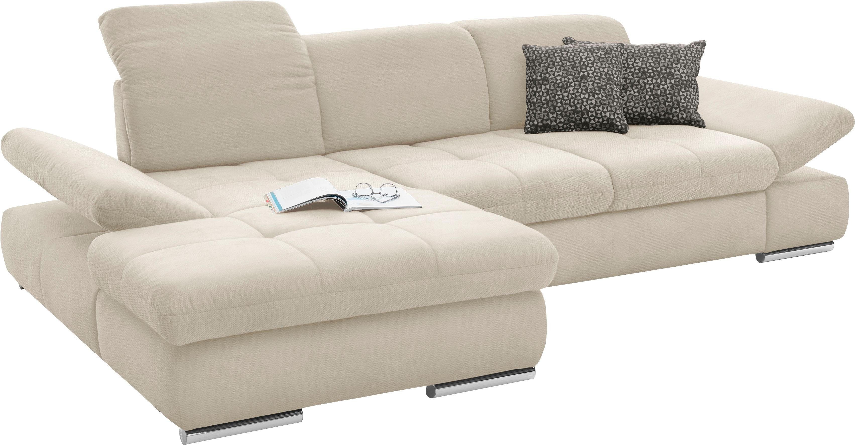 Thumbnail - set one by Musterring Ecksofa "SO4100 V", mit verstellbaren Kopfteilen, wahlweise mit Funktionen, Cord-Bezug