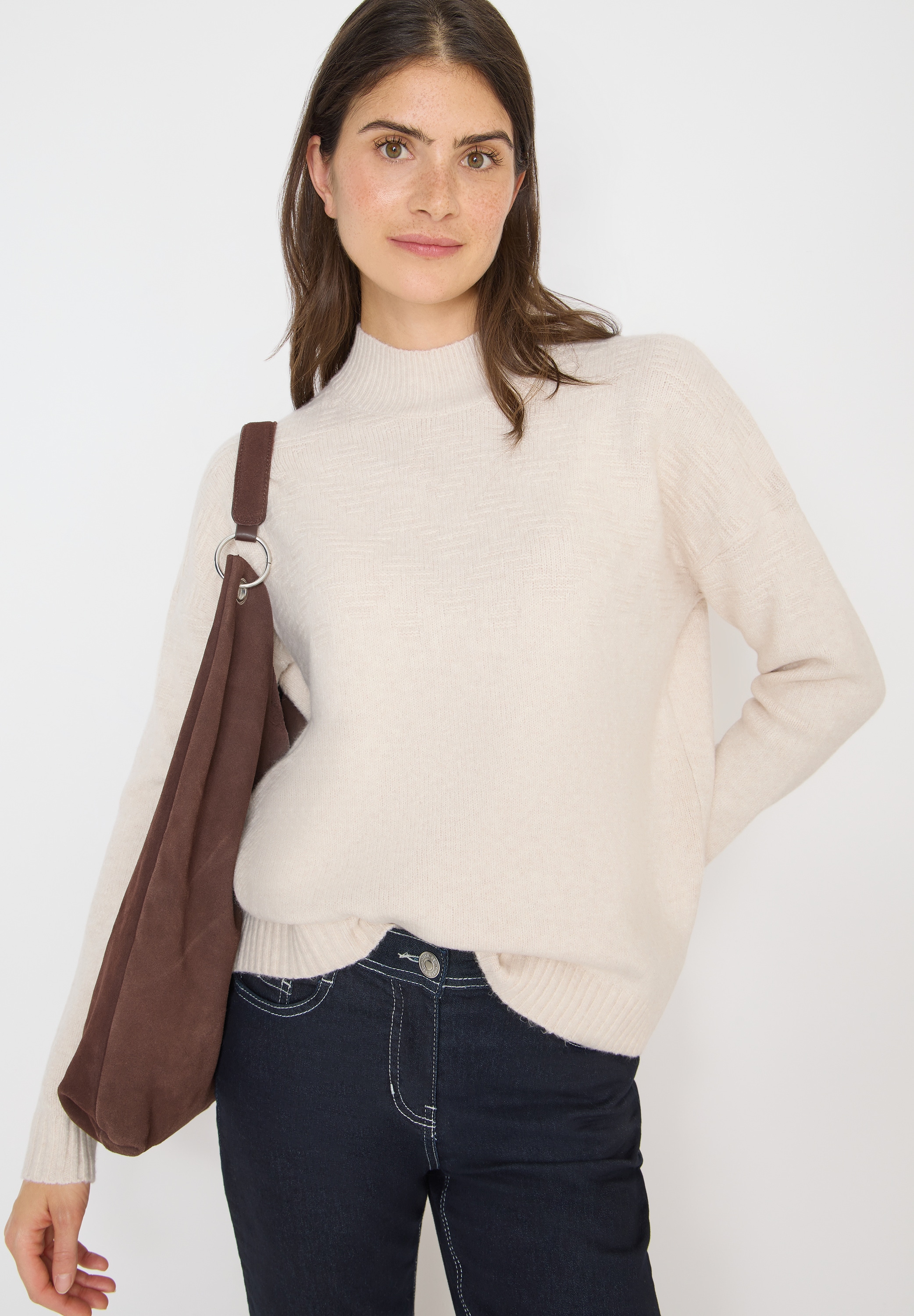 Cecil Strickpullover mit Strick-Struktur