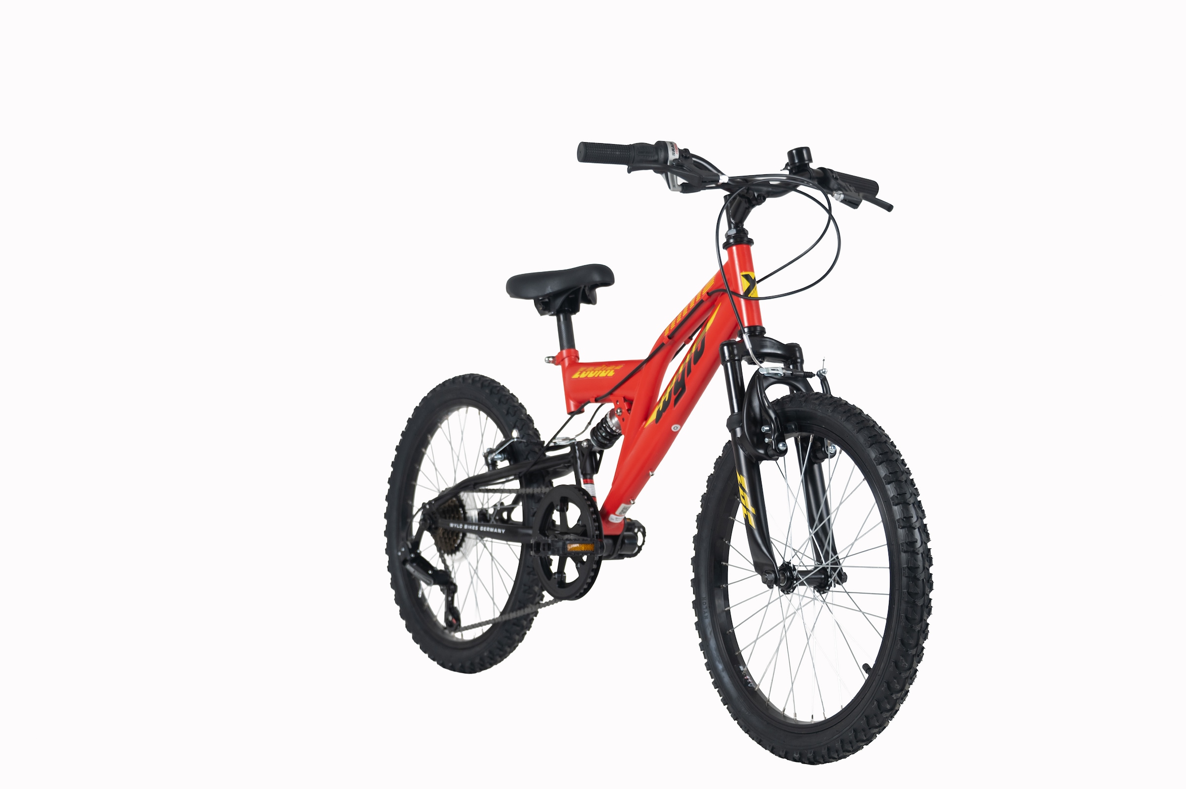 WYLD Kinderfahrrad »WYLD Kinder-Mountainbike Fully 20'' Zodiac 6 Gänge« 6 Gang Shimano Tourney Schaltwerk Kettenschaltung