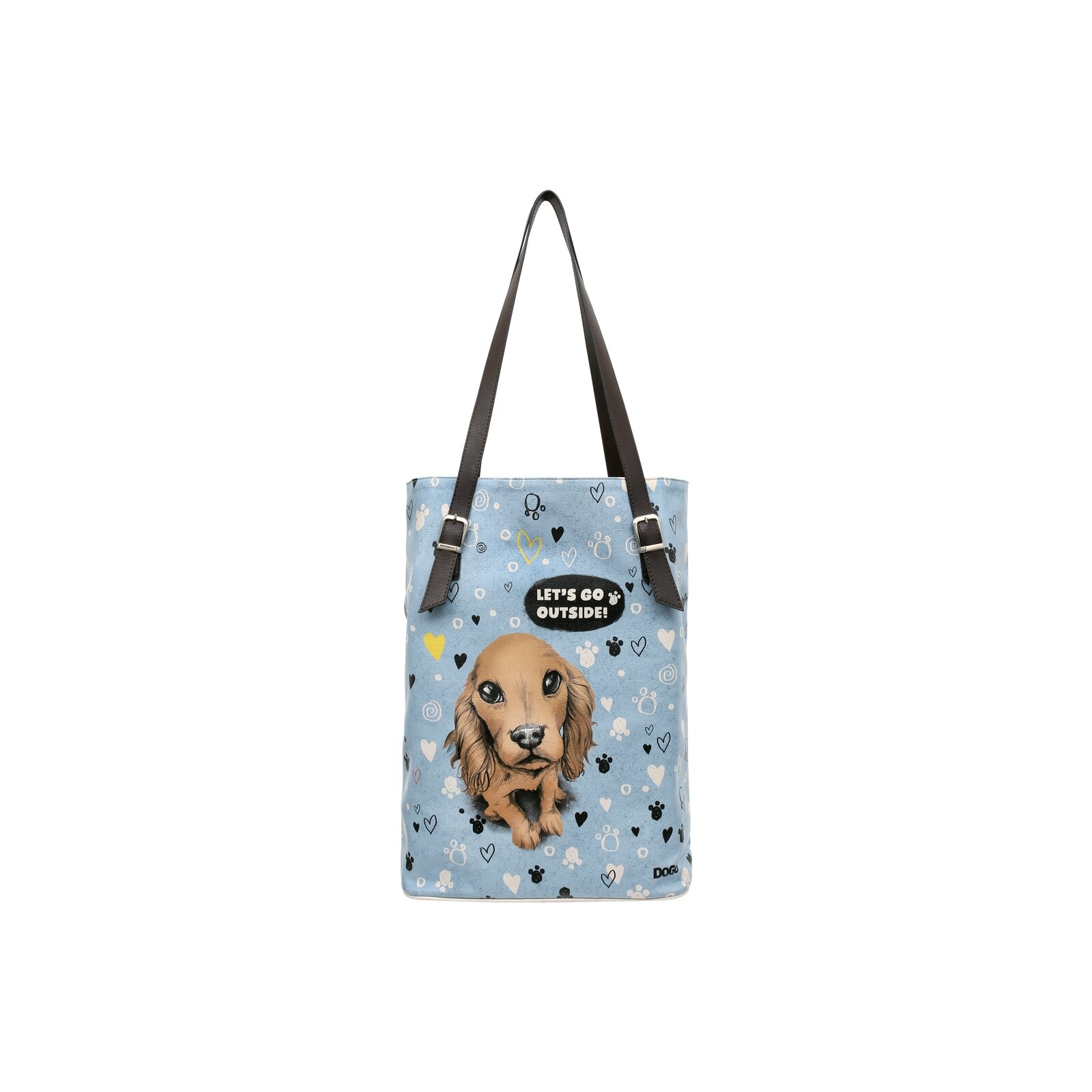 DOGO Umhängetasche »Tallbags Hello My Hooman Damen Handtaschen (Fashion) / Neutral«, Vegan