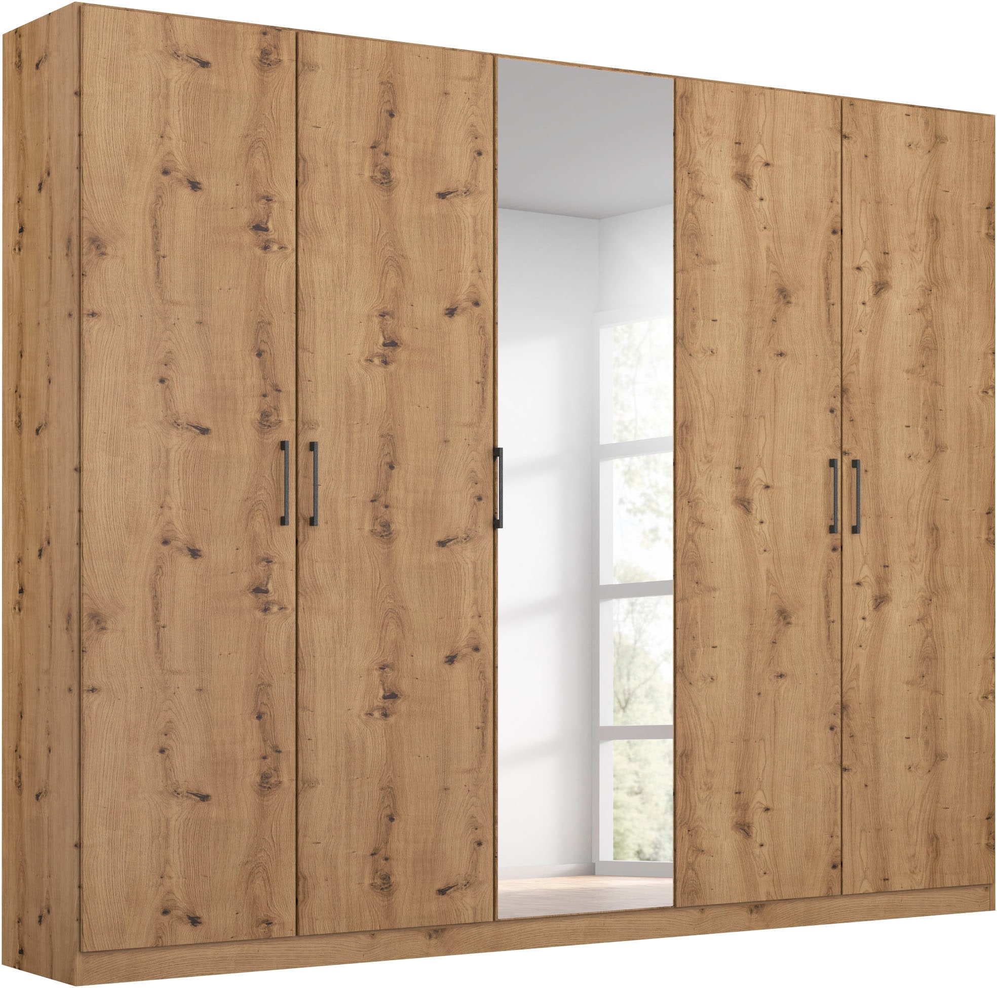 rauch Kleiderschrank "Schrank Mehrzweckschrank Garderobenschrank Schlafzimmer Möbel THOR" 3 verschiedene Ausstattungen BASIC/CLASSIC/PREMIUM (inkl. SOFT-CLOSE), mit farblich passenden, modernen Metallgriffen MADE IN GERMANY