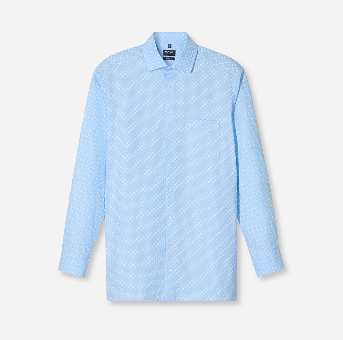 OLYMP Langarmhemd "Luxor modern fit", gemustert, Businesshemd, Global-Kentk günstig online kaufen