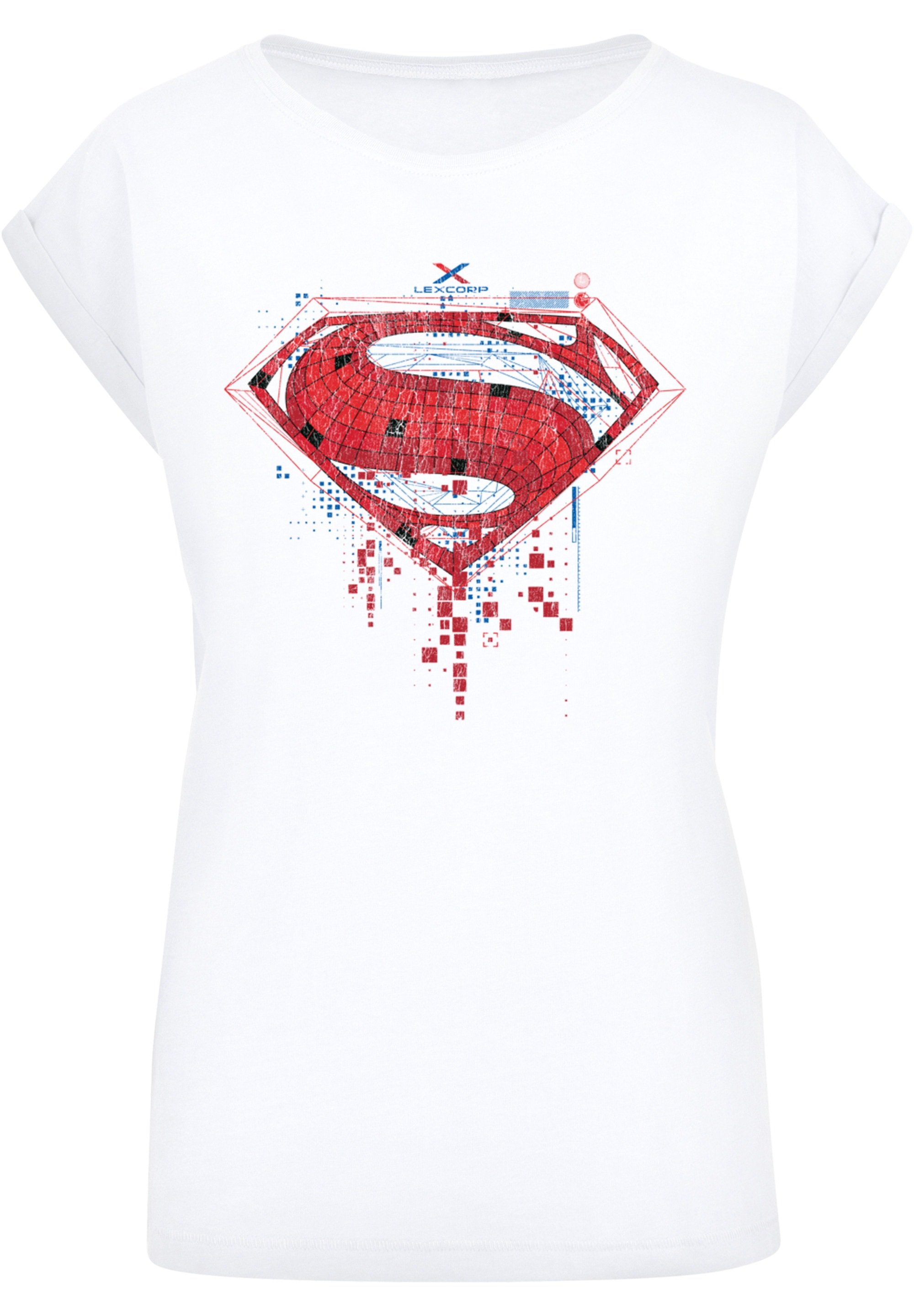 F4NT4STIC T-Shirt »DC Comis Superhelden Superman Geo Logo«, Print