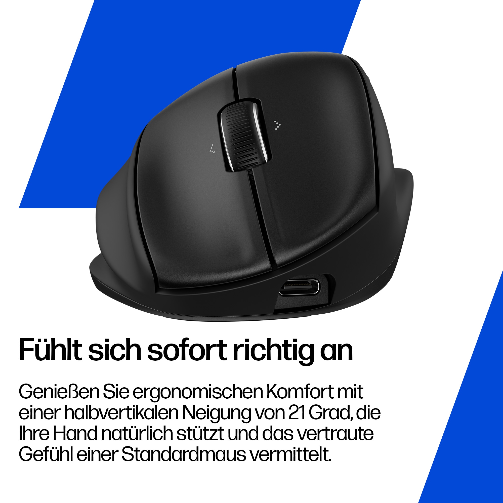 HP ergonomische Maus »720M« Bluetooth | Funk