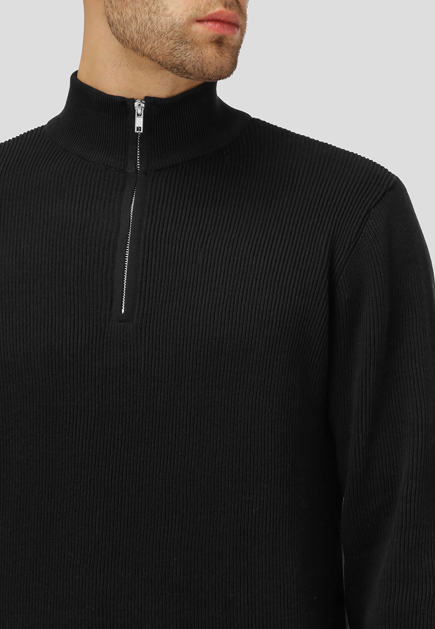 Clean Cut Copenhagen Sweater »Clean Cut Copenhagen Mario Half-Zip Knit«, 1 Stk.
