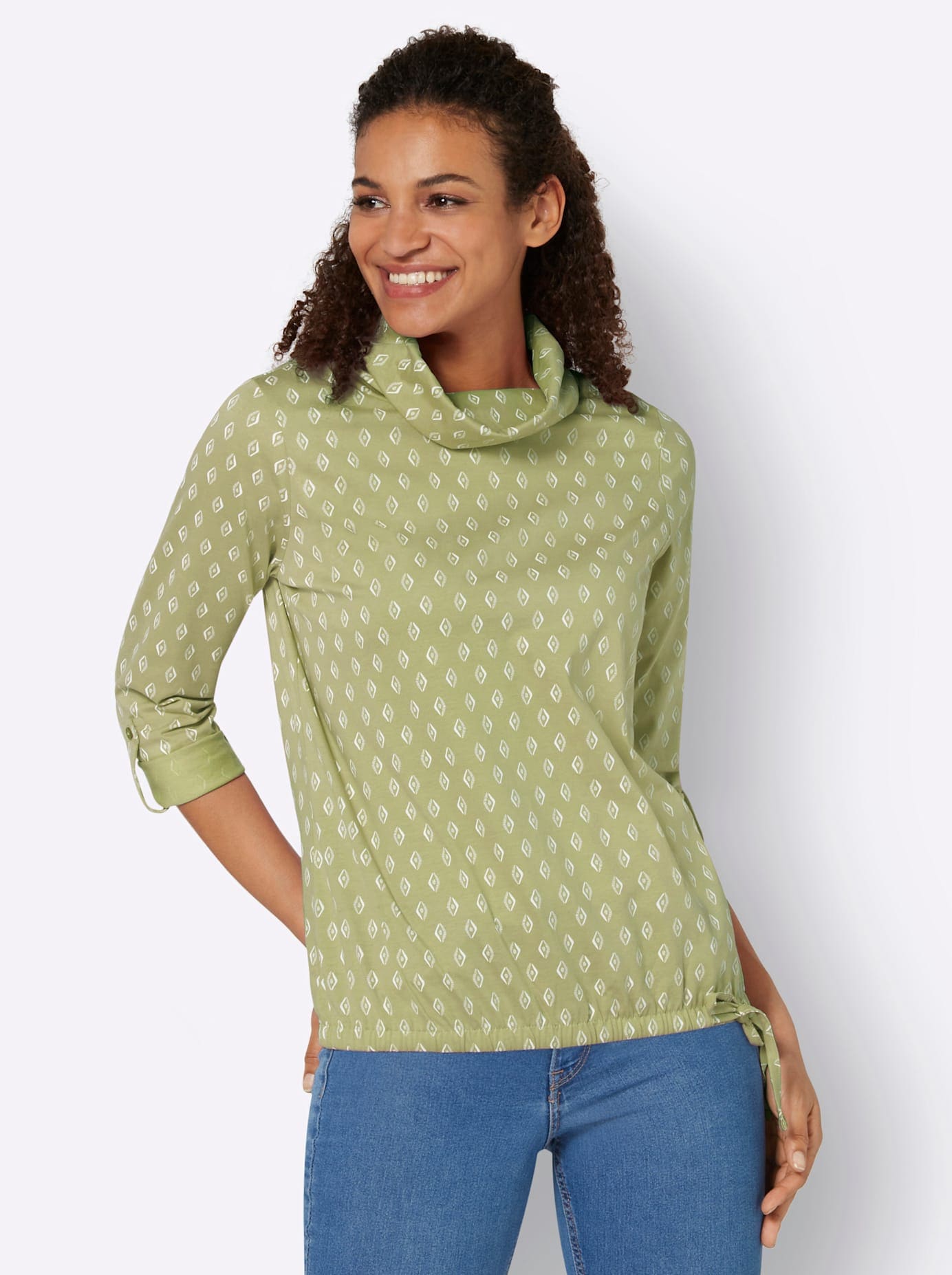 Inspirationen Rollkragenshirt "Rollkragen-Shirt" 1 Stk. tlg. günstig online kaufen