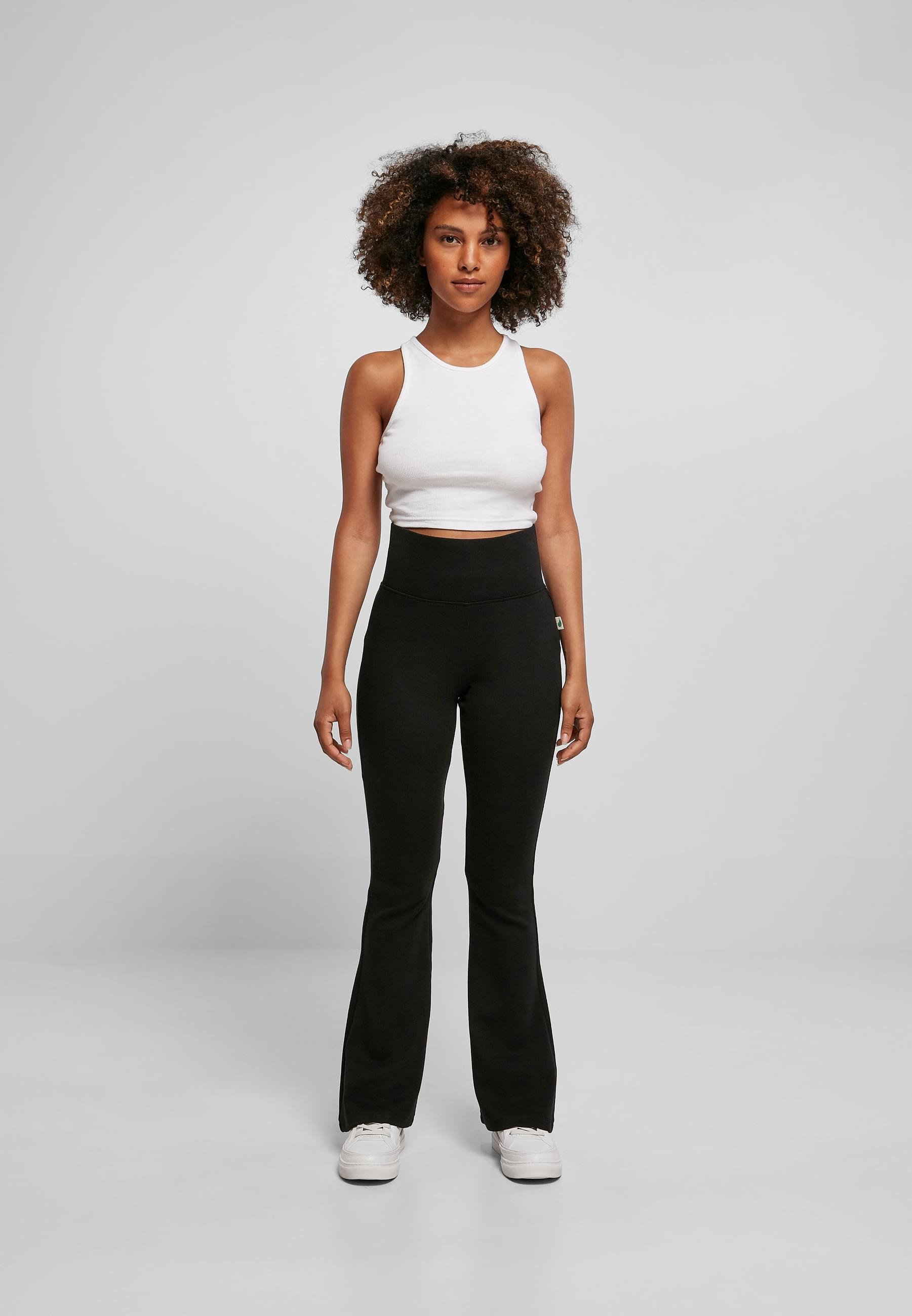 URBAN CLASSICS Leggings »Urban Classics Damen Ladies Organic Interlock Bootcut Leggings«, (1 tlg.)