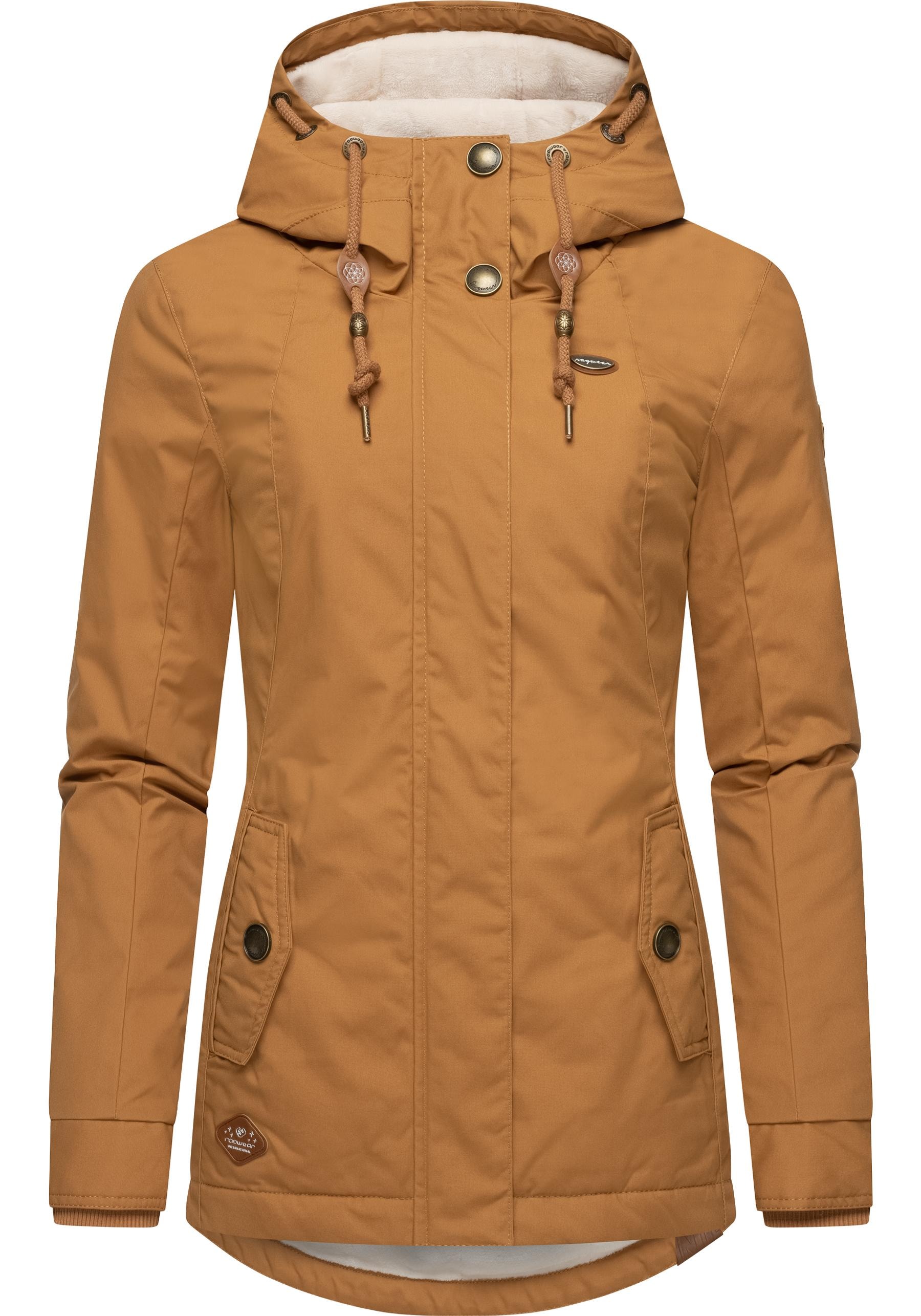 Ragwear Winterjacke »Monade«, mit Kapuze, Damen Winterparka mit Kapuze und m. Fleece gefüttert
