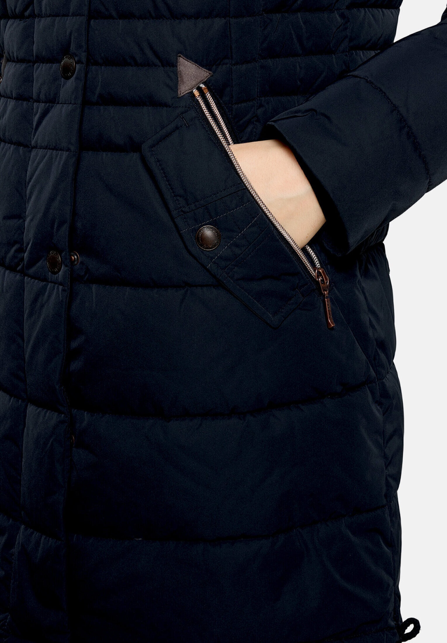 Gil Bret Steppjacke »Damen mit Kunstfellkragen« mit Kapuze