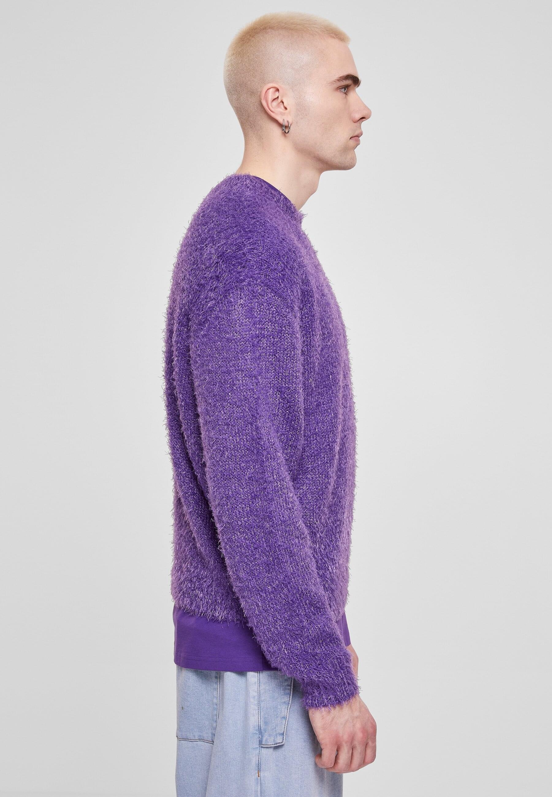 URBAN CLASSICS Rundhalspullover »Urban Classics Herren Feather Sweater«, (1 tlg.)