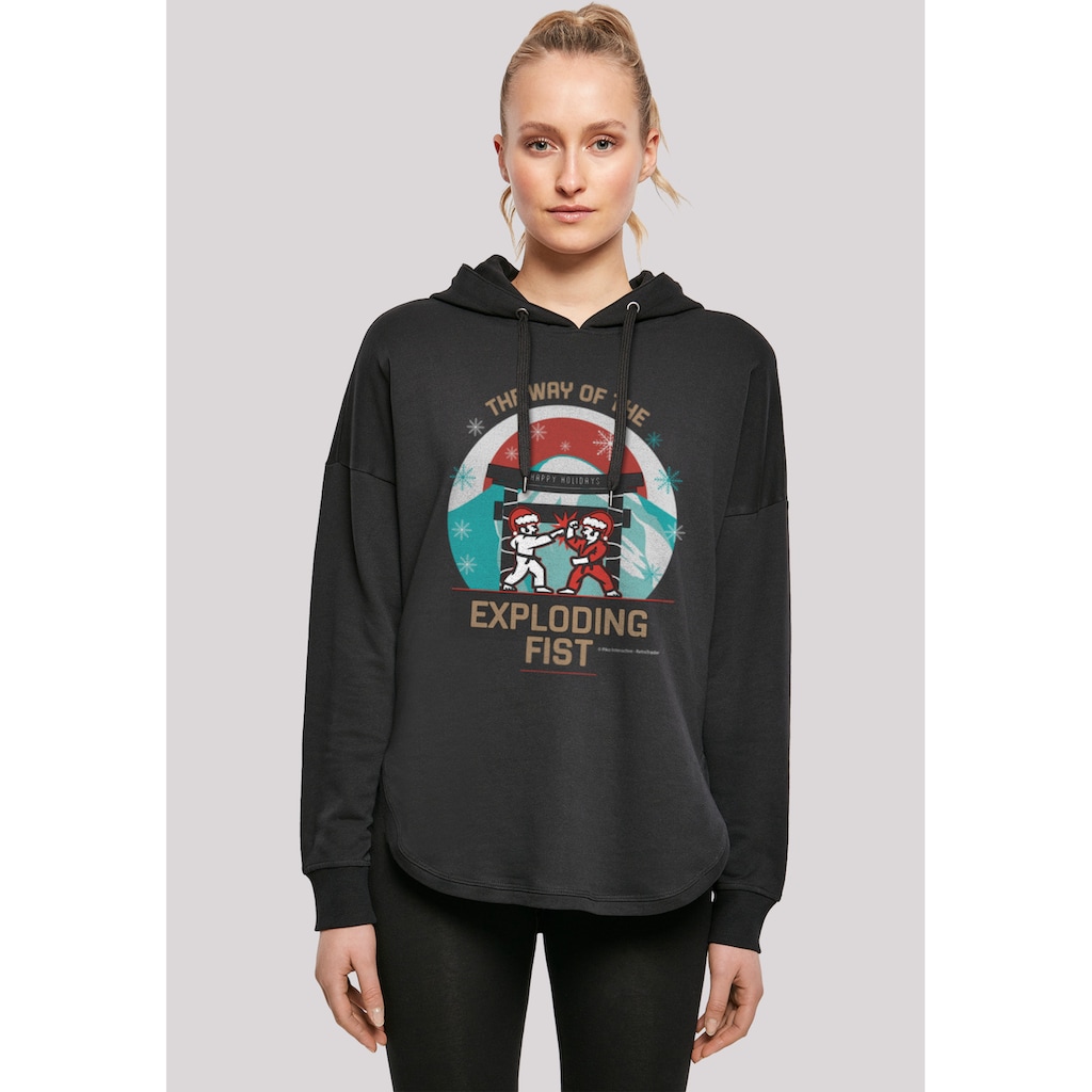 F4NT4STIC Kapuzenpullover »Way of the Exploding Fist Christmas Design«