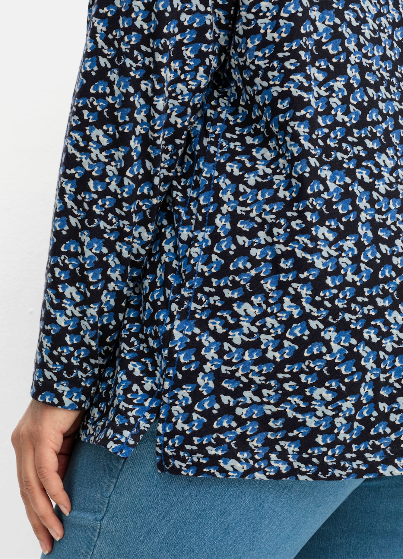 Sheego Langarmshirt »Rundhalsshirt«, (1 tlg.)