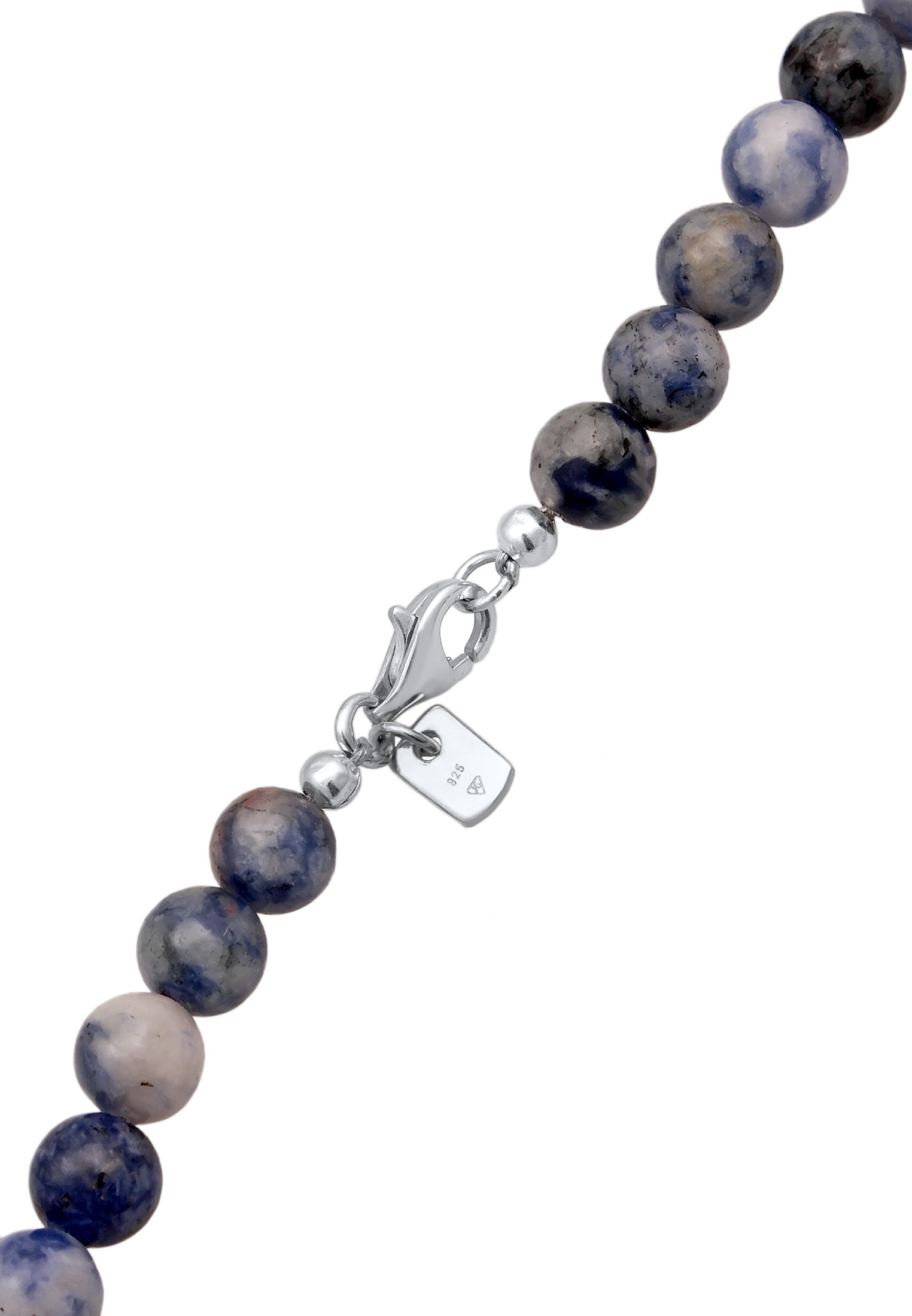 Kuzzoi Silberkette »Halskette Achat Perlen Beads Vintage 925 Silber«