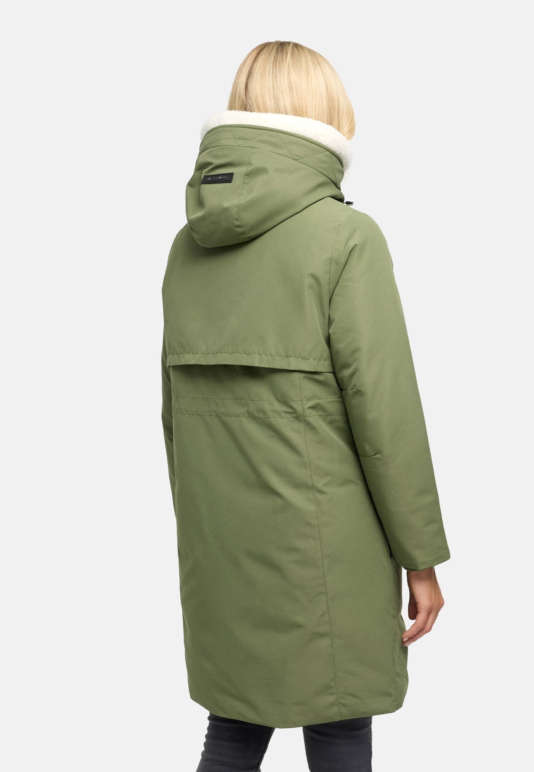 Navahoo Wintermantel »Bibber-Beauty 14« Warmer Damen Parka mit Tailenzugband