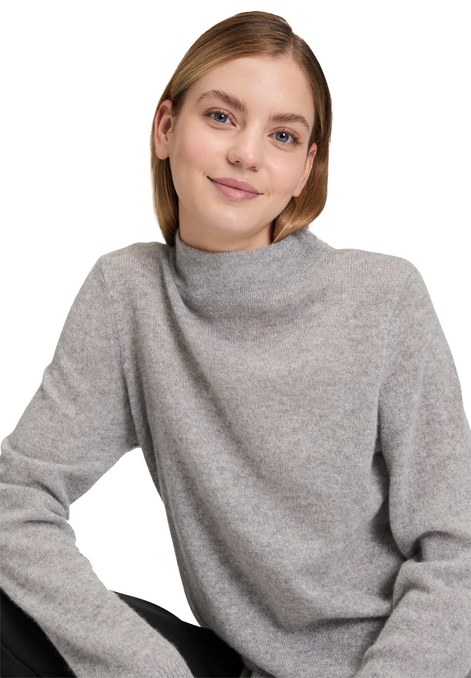 Betty Barclay Strickpullover »Betty Barclay Damen Kaschmir-Pullover mit Stehkragen«, (1 tlg.)
