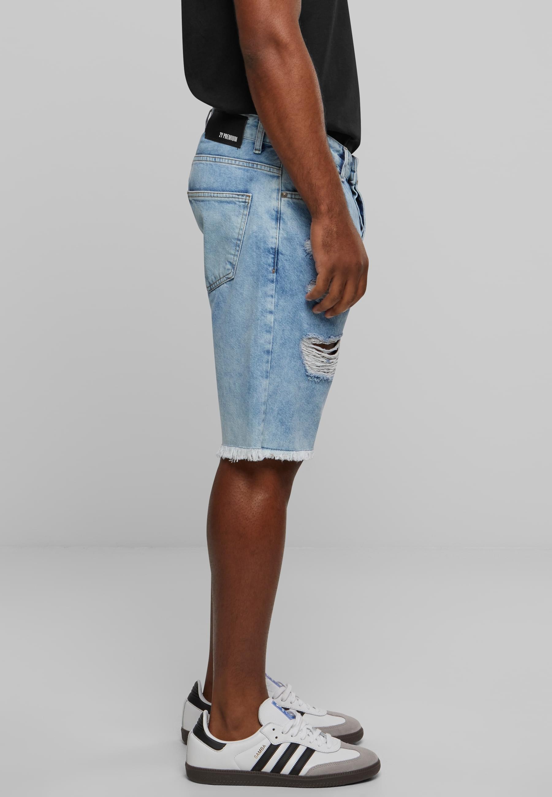 2Y Studios Shorts »2Y Studios Herren 2Y Destroyed Denim Shorts«