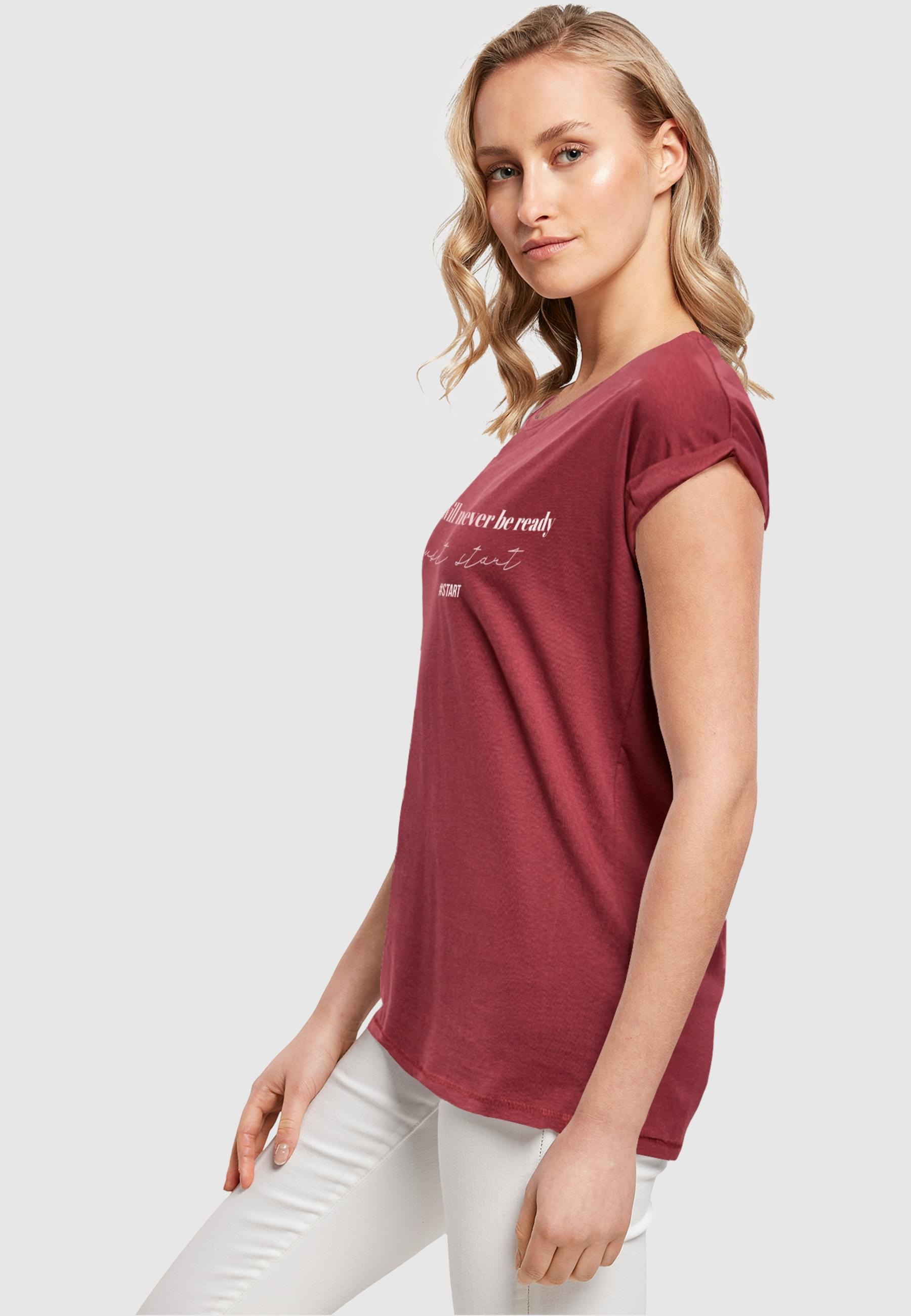 Merchcode T-Shirt »Merchcode Damen Ladies Just Start T-Shirt«, (1 tlg.)