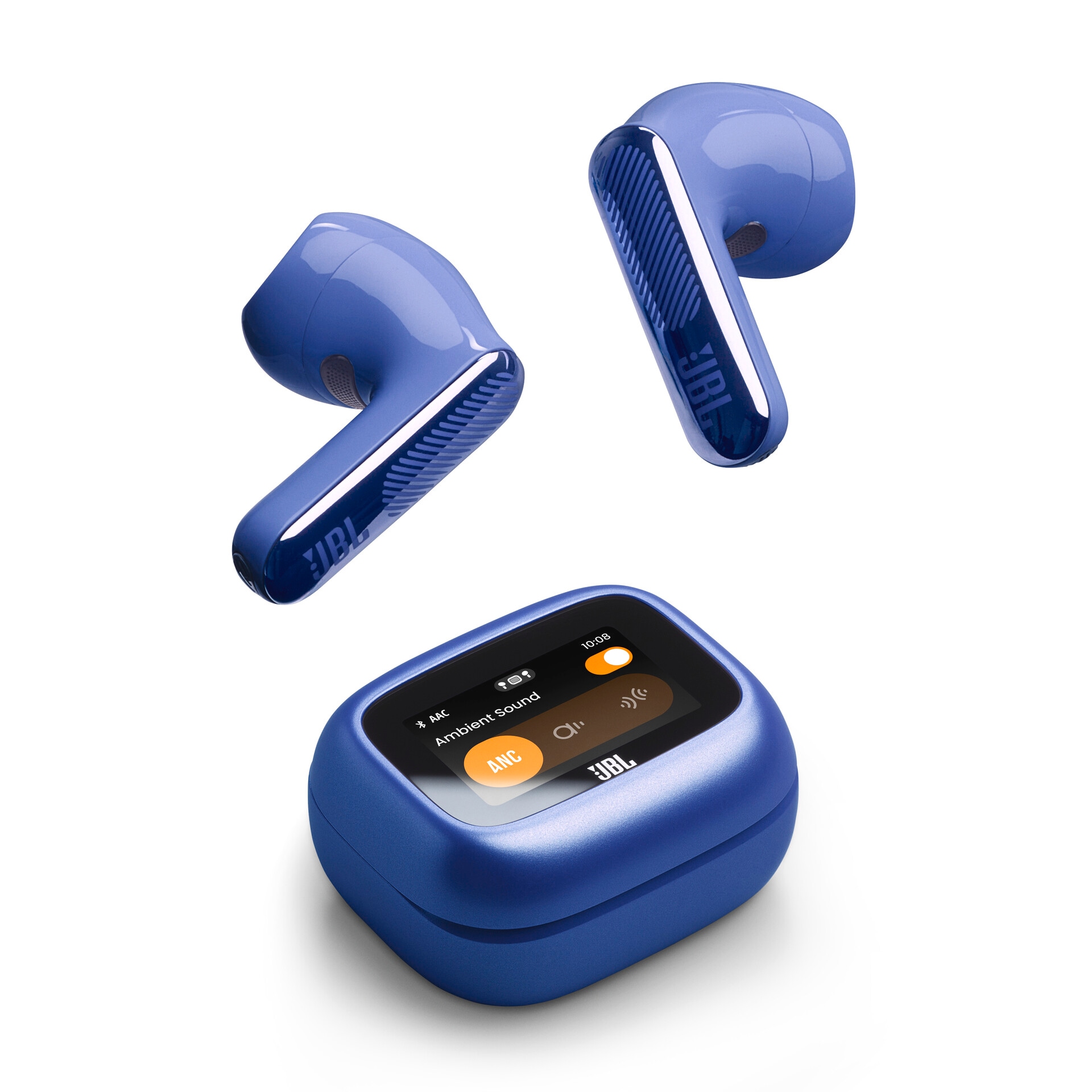 JBL wireless In-Ear-Kopfhörer "LIVE FLEX 4", blau, B:10,5cm H:4,5cm T:16,5cm, Kopfhörer, Kabellose Ohrhörer mit Noise-Cancelling-Funktion - Einheitsgr