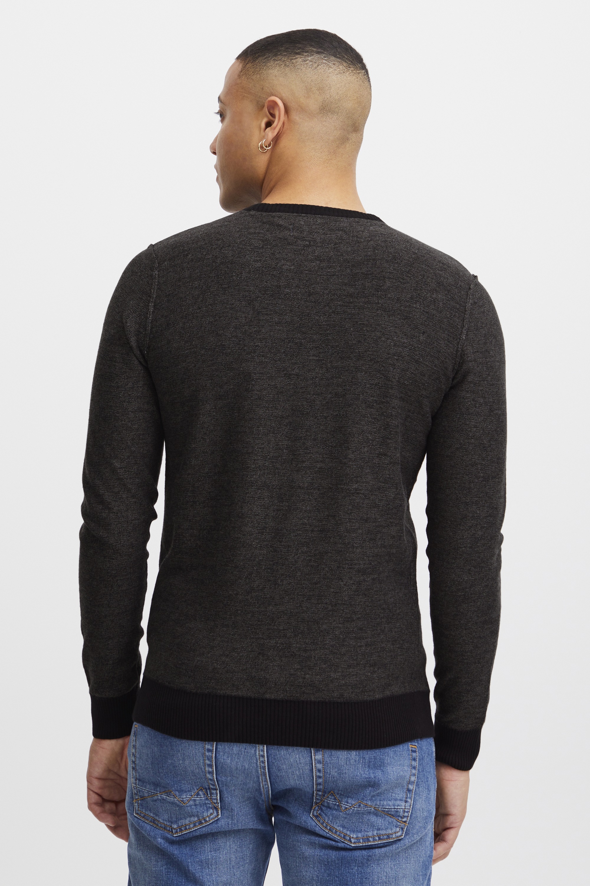 BLEND BHNathan Men's Fine Knit Crew Neck Pullover Black XXL 3