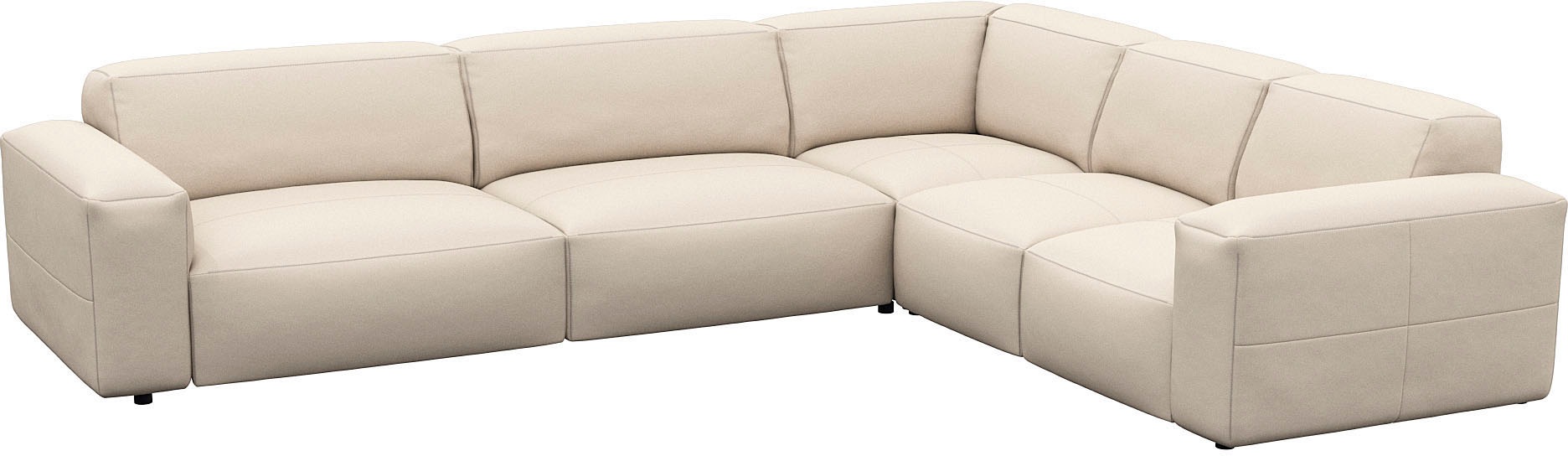 FLEXLUX Ecksofa "Lucera, super bequem durch hochwertigen Sitzaufbau mit Kal günstig online kaufen