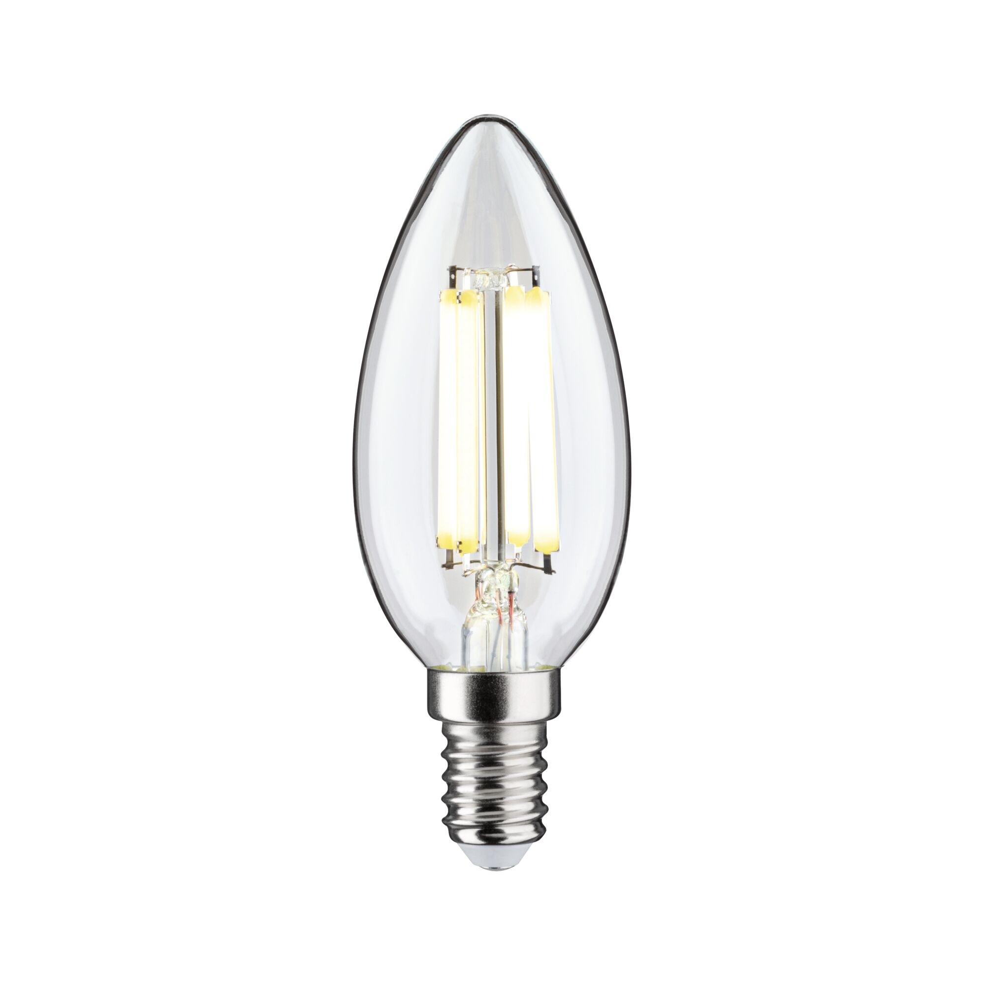 Paulmann LED-Leuchtmittel »Eco-Line Filament 230V LED Kerze E14 1er-Set 525lm 2,5W 4000K Klar«, E14, 1 St., Neutralweiß
