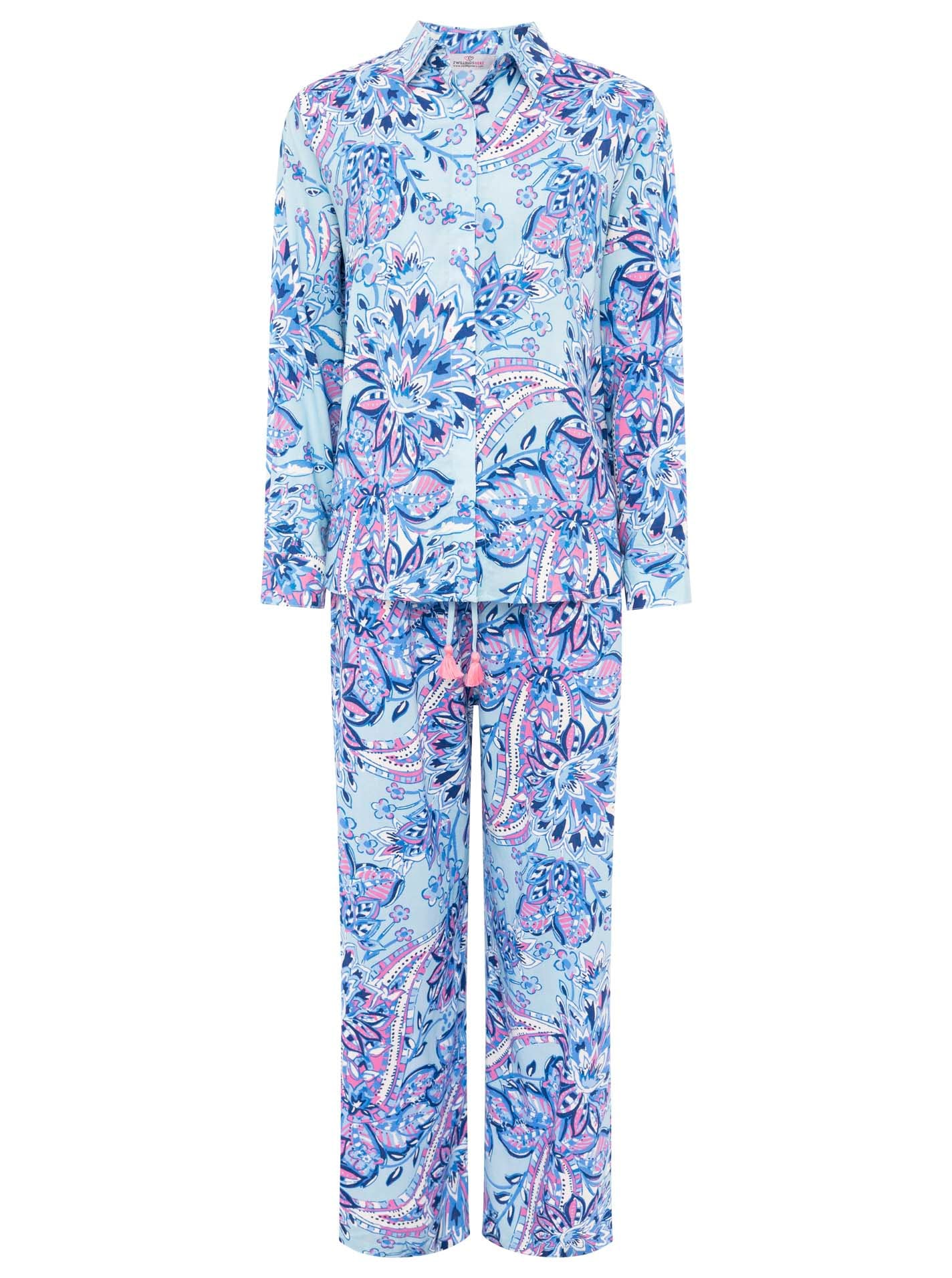 Zwillingsherz Shirtbluse »"Happy Paisley"«, mit blauem Paisley Muster