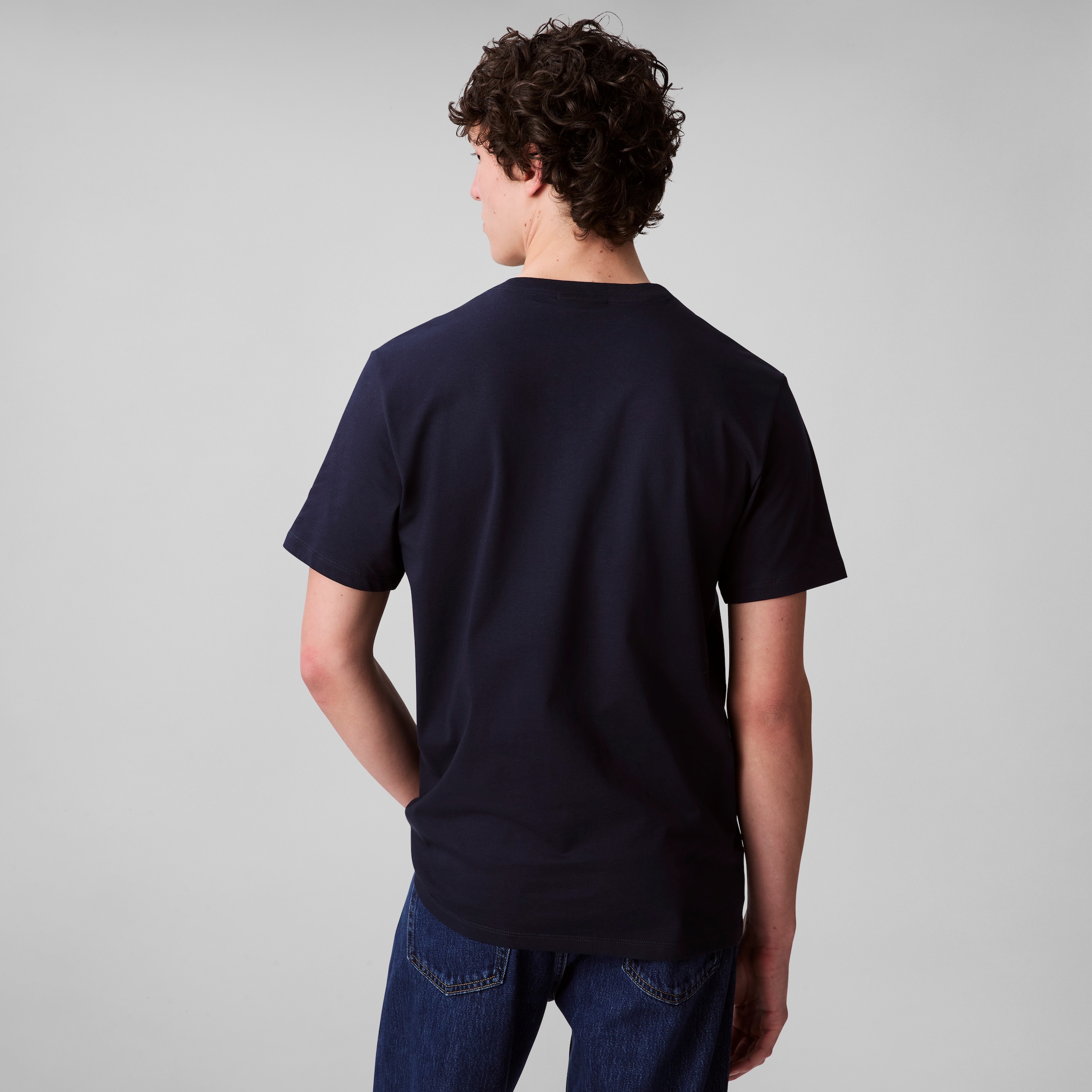 Calvin Klein Jeans T-Shirt »SS SMOOTH CTTN SOLID CREWNK TEE«, mit Logo
