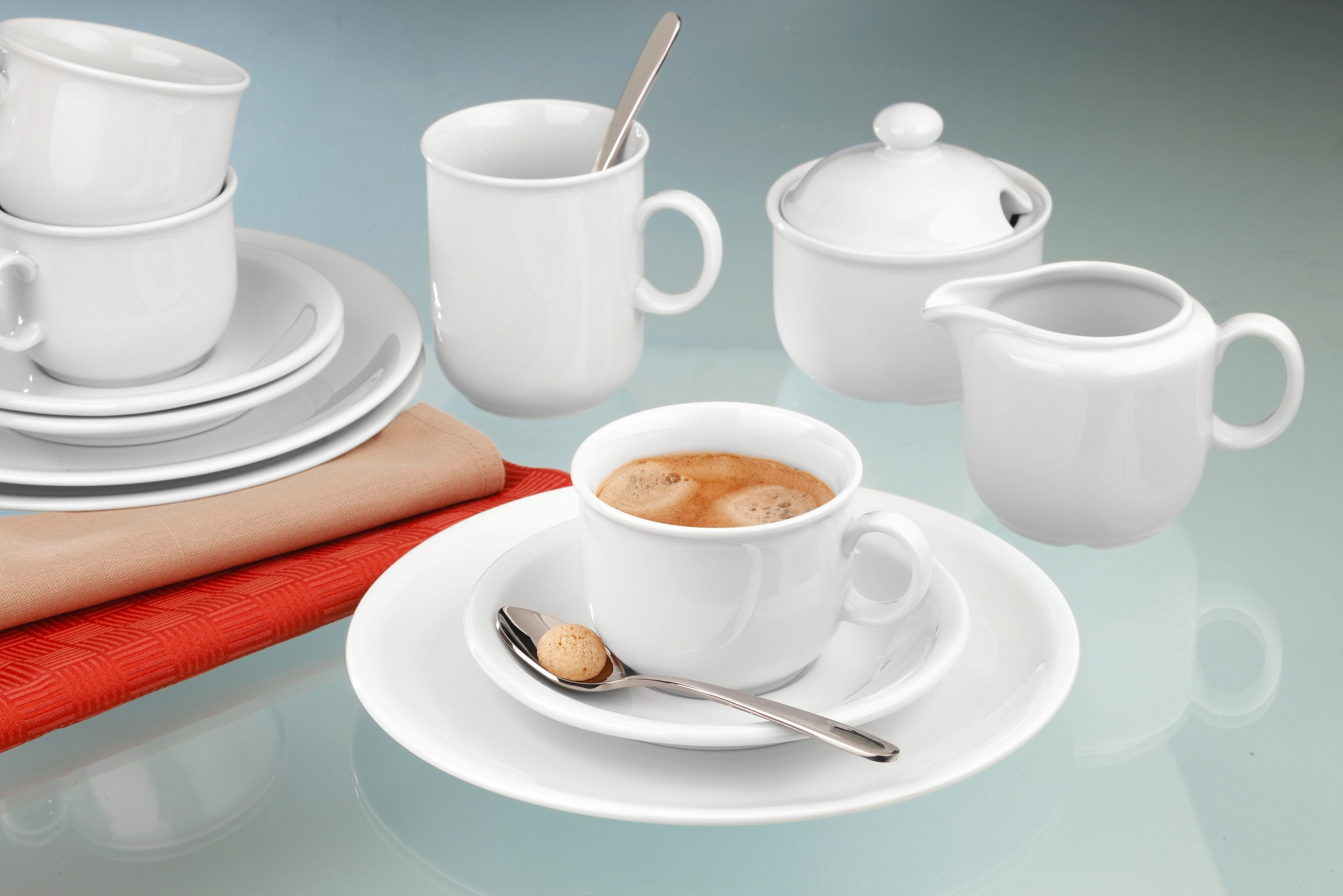 Seltmann Weiden Kaffeeservice »Geschirr-Set, Service Compact«, (Set, 18 tlg.), Geschirr-Set, Teller, Tassen, Untertassen, 18 Teile,für 6 Personen