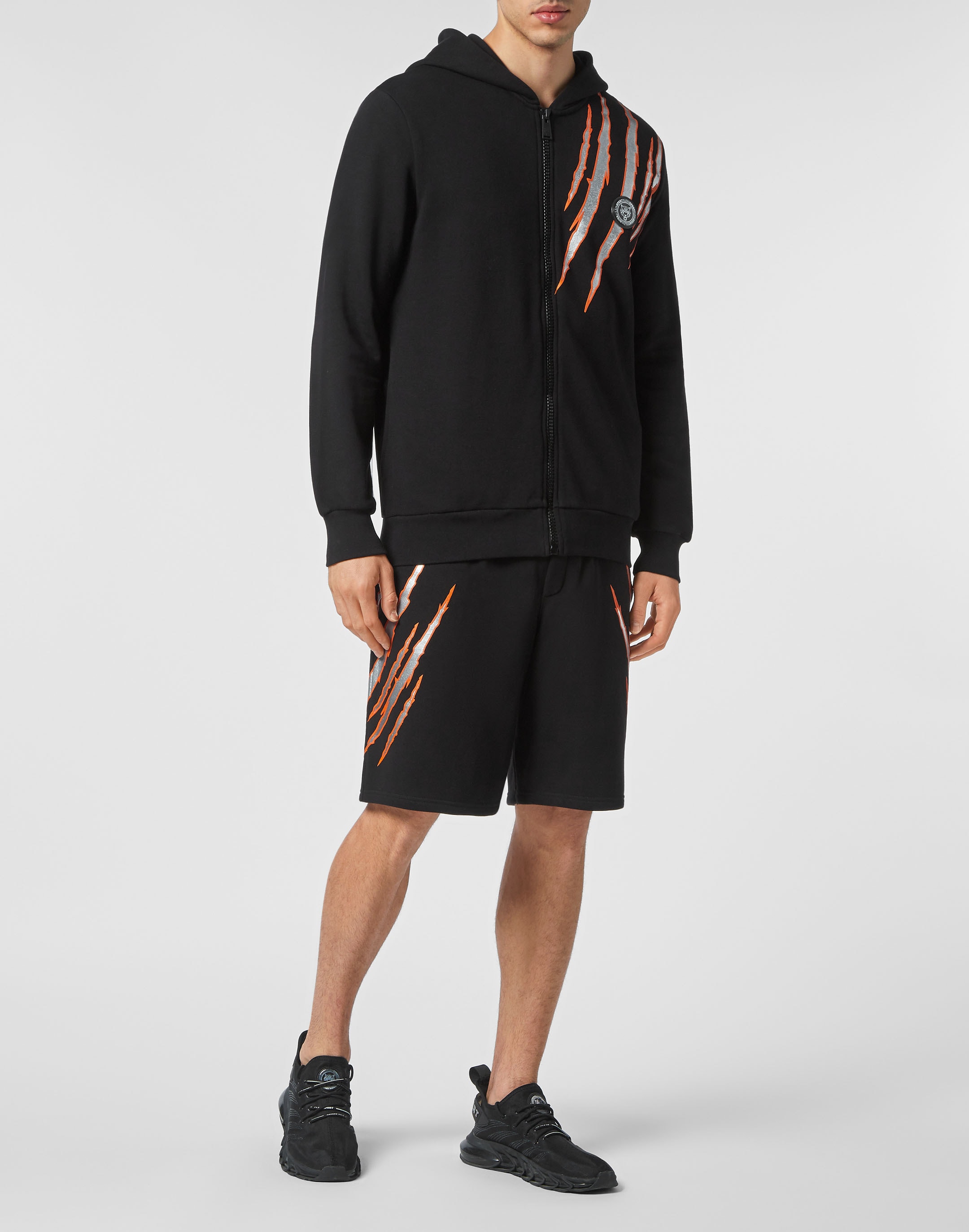PLEIN SPORT Kapuzensweatjacke »Scratch«