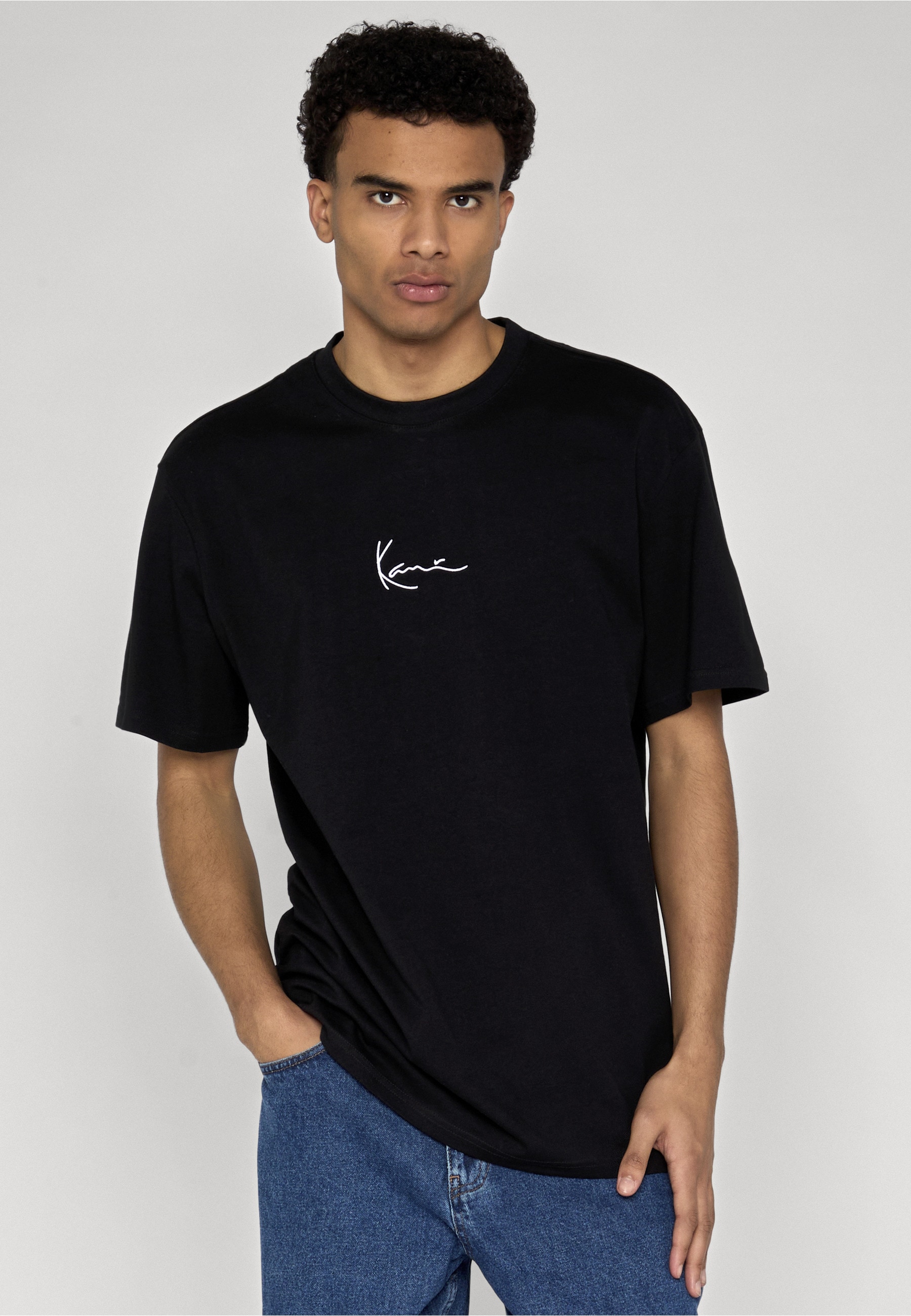 Karl Kani T-Shirt »Karl Kani Small Signature White Logo Tee black« 1 Stk.